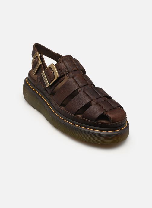 Dr. Martens Sandales compensées et plateformes Wrenlie femme marron