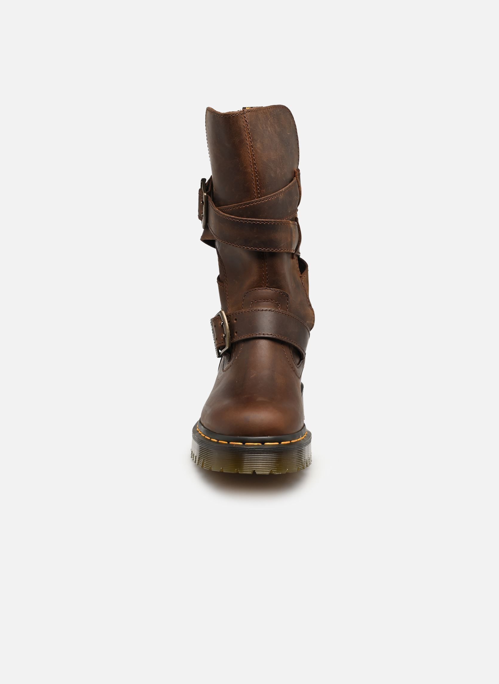 Laarzen Anistone Strap dames bruin Dr. Martens Laarzen Anistone Strap dames bruin DARK BROWN CRAZY HORSE