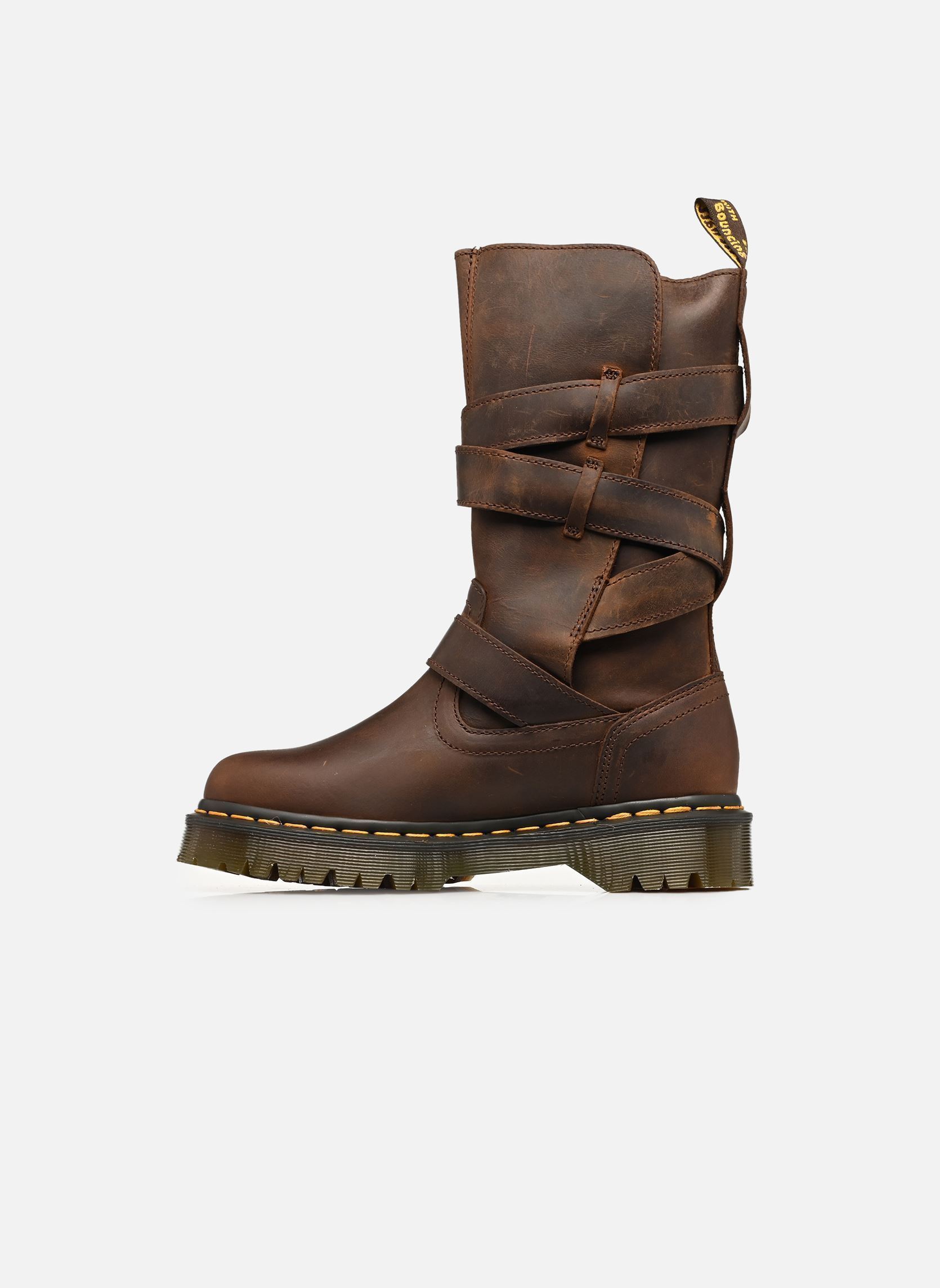 Laarzen Anistone Strap dames bruin Dr. Martens Laarzen Anistone Strap dames bruin DARK BROWN CRAZY HORSE