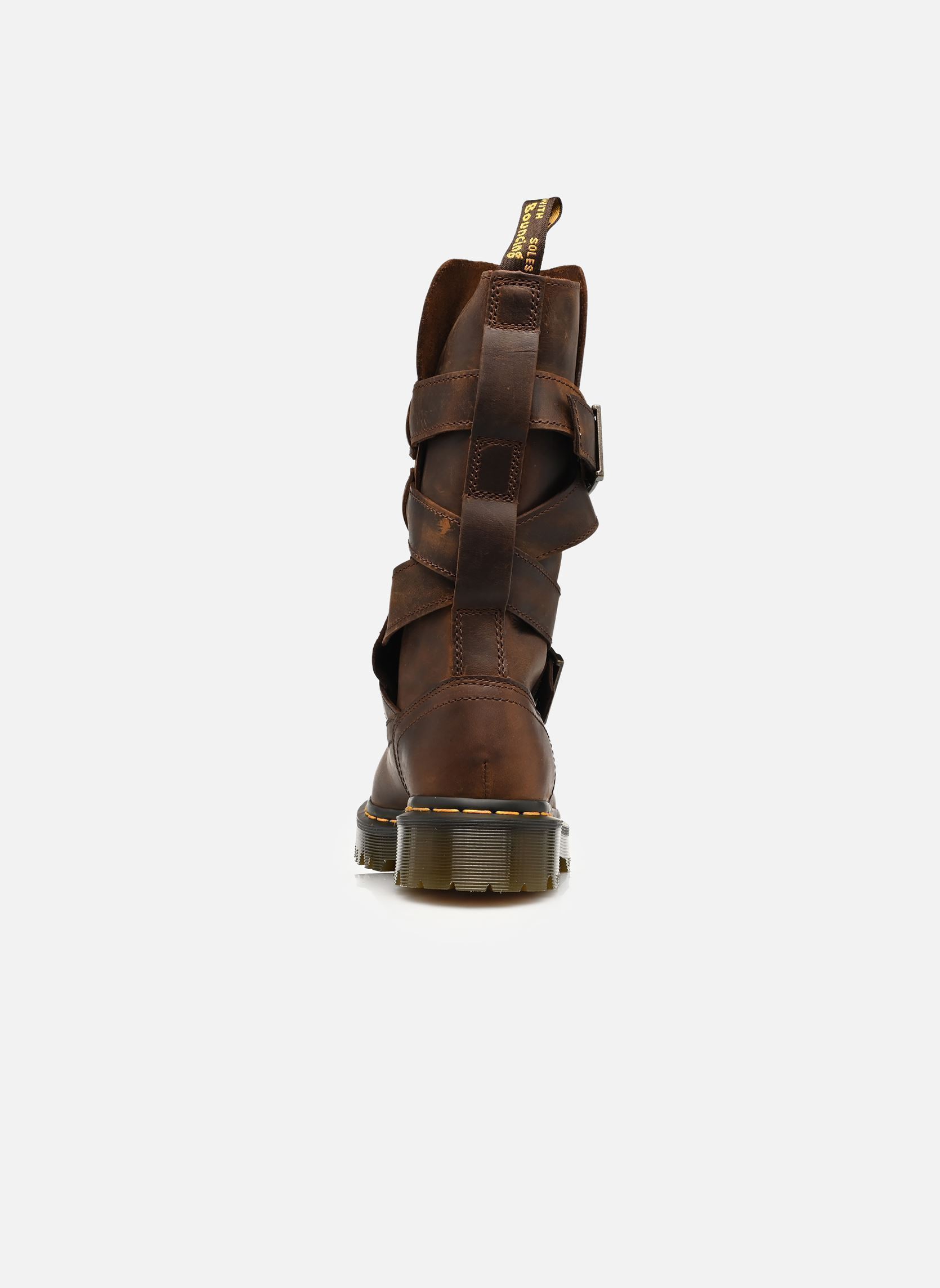 Laarzen Anistone Strap dames bruin Dr. Martens Laarzen Anistone Strap dames bruin DARK BROWN CRAZY HORSE