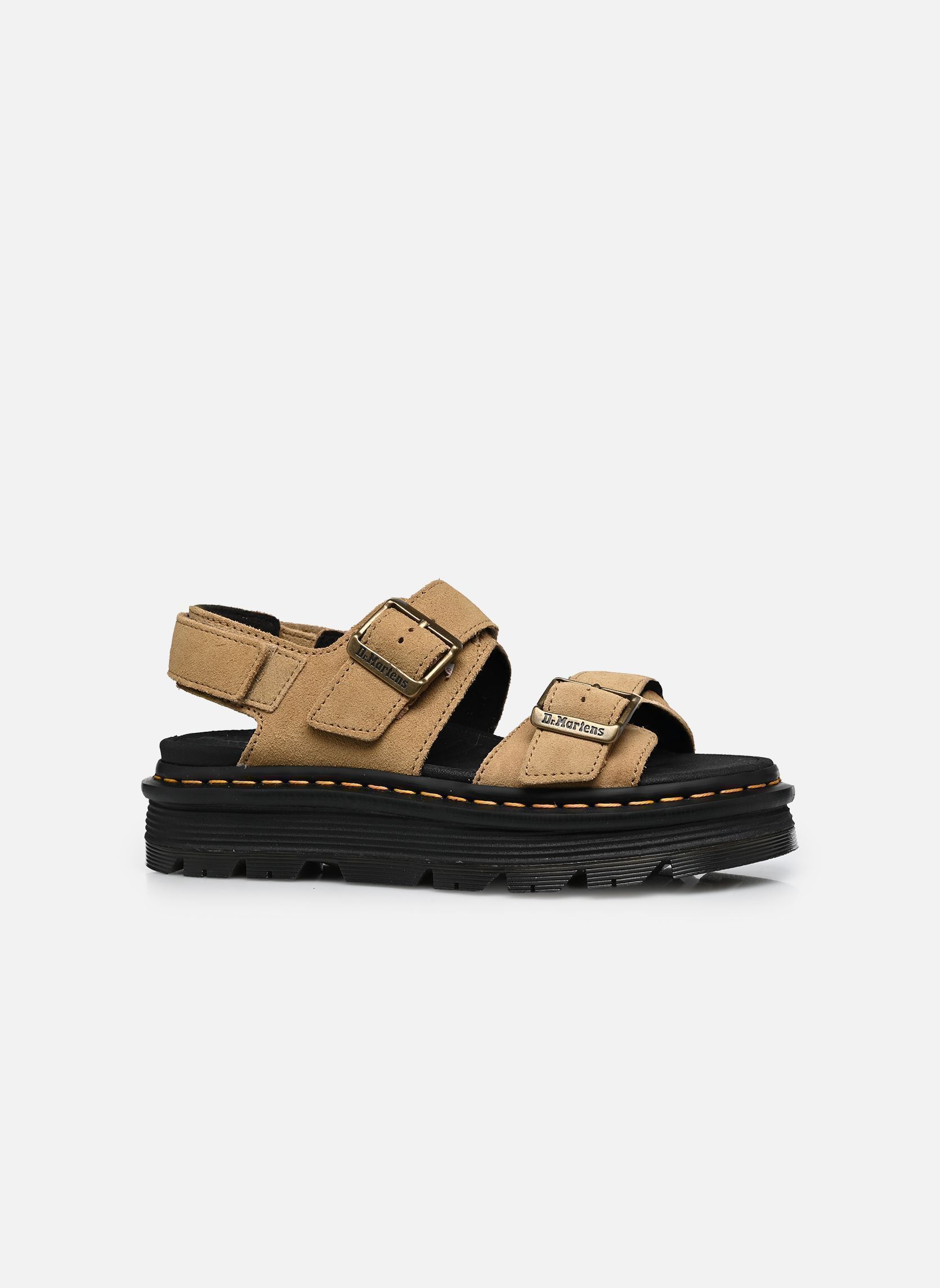 Keil- und Plateausandalen Zebzag Sandal damen beige Dr. Martens Keil- und Plateausandalen Zebzag Sandal damen beige SAVANNAH TAN EH SUEDE