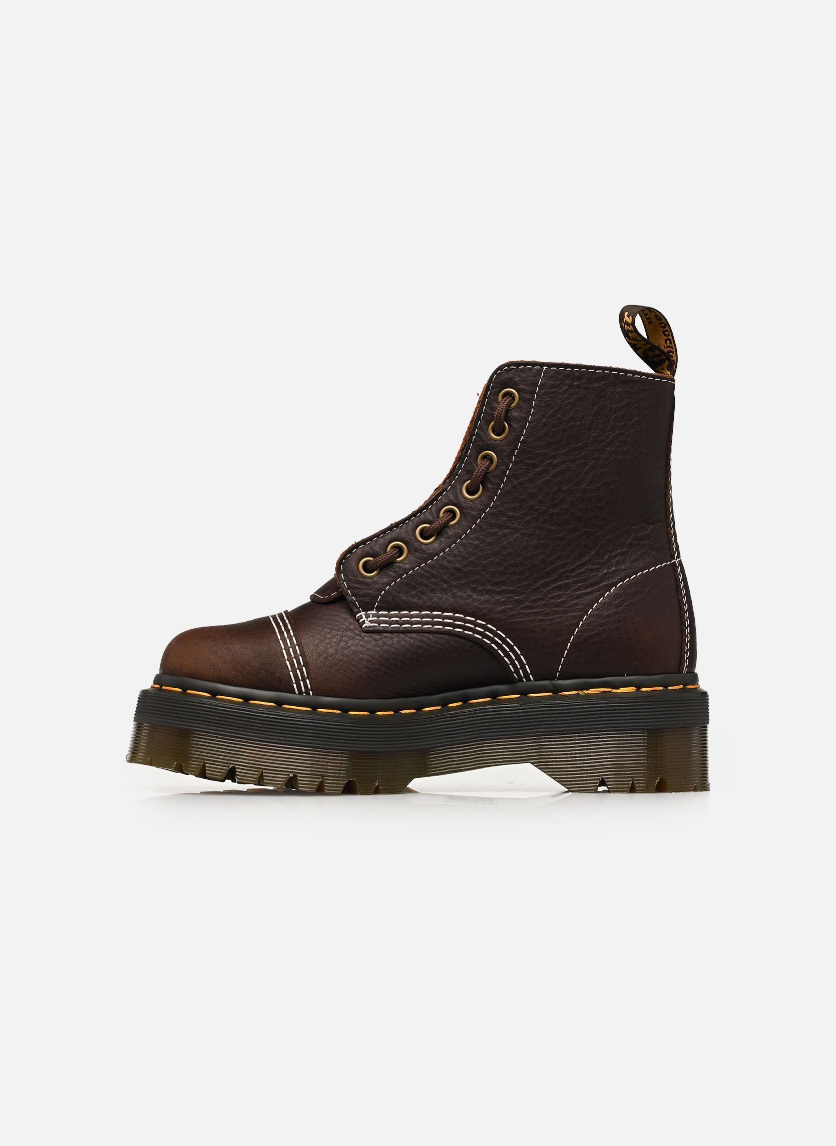 Bottines à lacets Sinclair Flower femme marron Dr. Martens Bottines à lacets Sinclair Flower femme marron DARK BROWN GRIZZLY