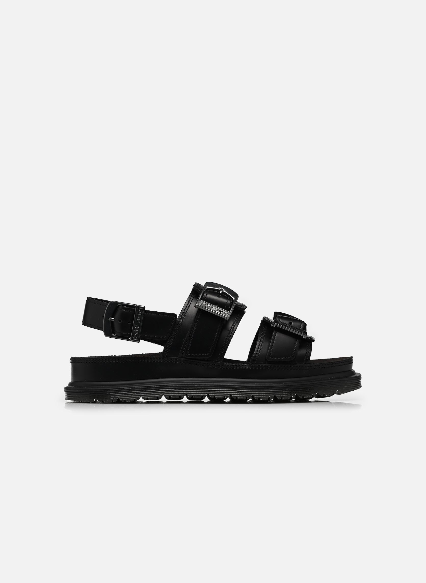 Sandalias y plataformas de cuña San Two Strap mujer negro Dr. Martens Sandalias y plataformas de cuña San Two Strap mujer negro BLACK ORLEANS