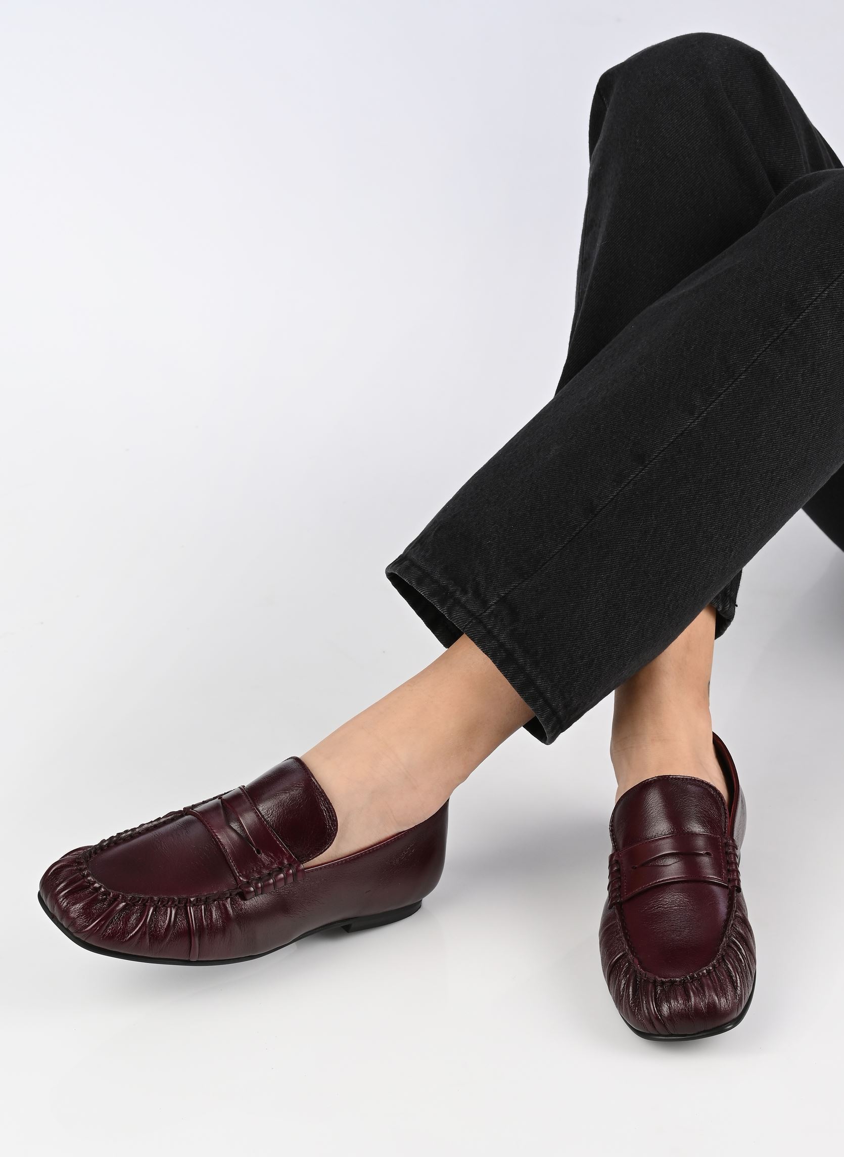 Mocassins Aven dames bordeaux Alohas Mocassins Aven dames bordeaux RIFT BURGUNDY LEATHER