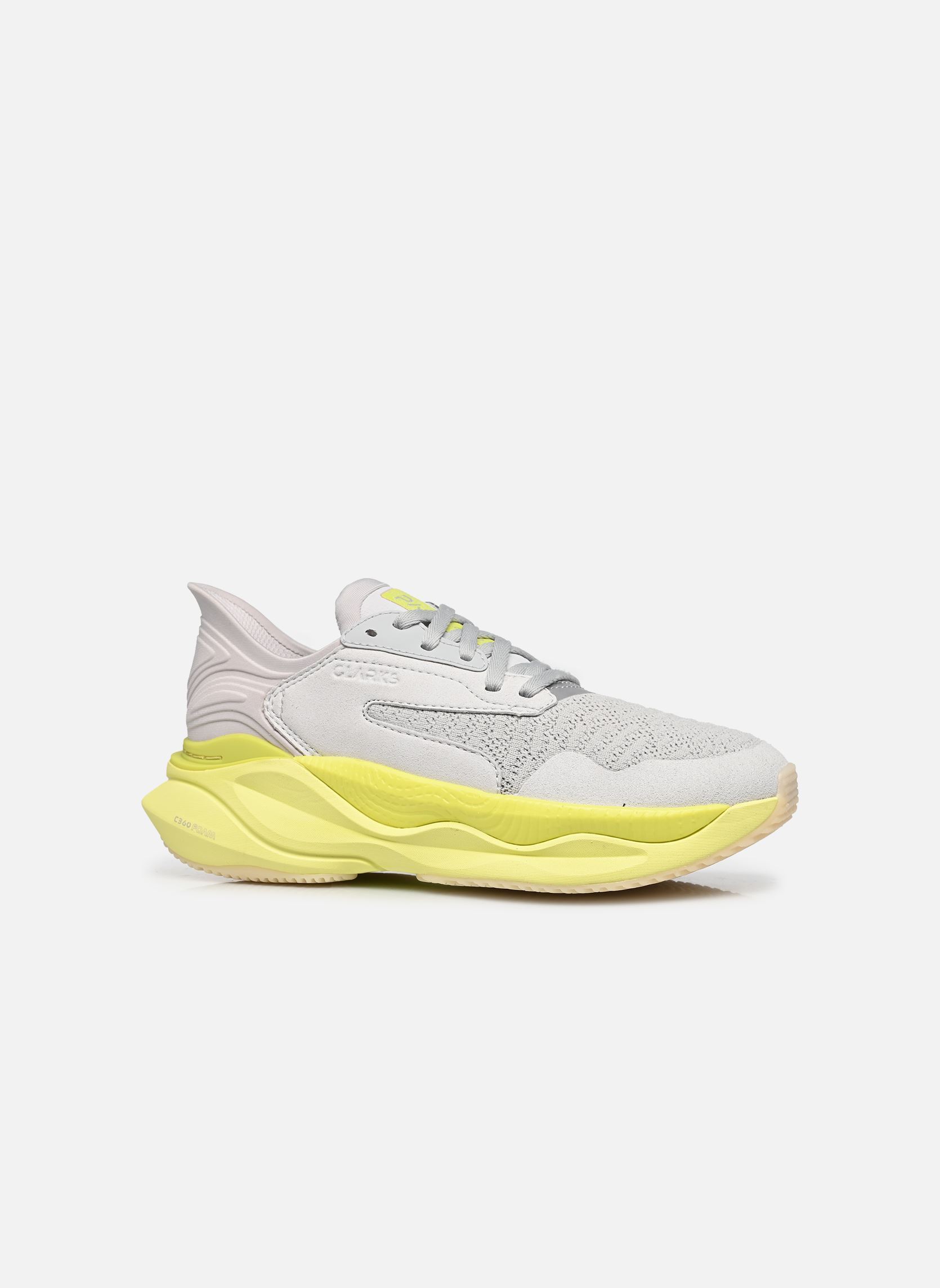 Baskets de sport Clarks Pace. femme jaune Clarks Baskets de sport Clarks Pace. femme jaune LIME COMBI