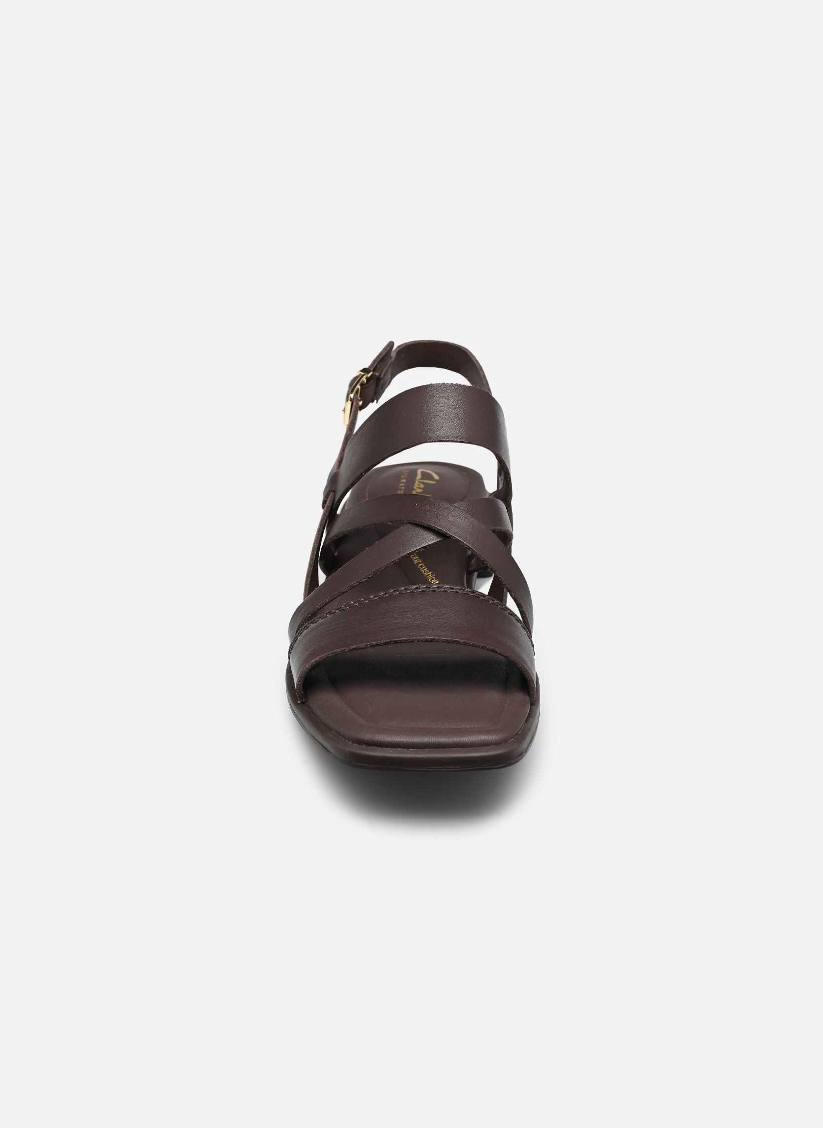 Flache Sandalen Ariany Strap damen braun Clarks Flache Sandalen Ariany Strap damen braun DARK BROWN LEA