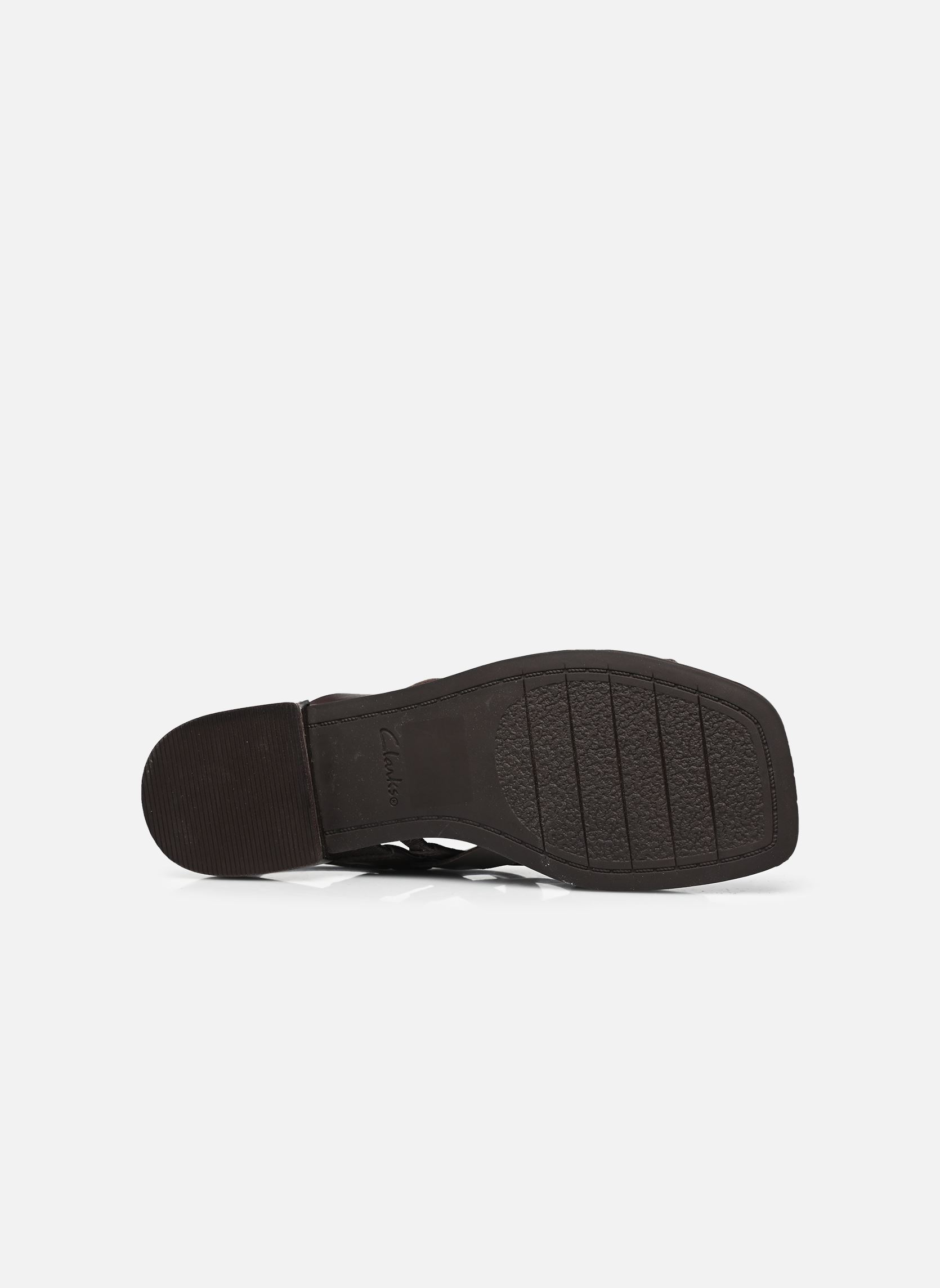 Flache Sandalen Ariany Strap damen braun Clarks Flache Sandalen Ariany Strap damen braun DARK BROWN LEA