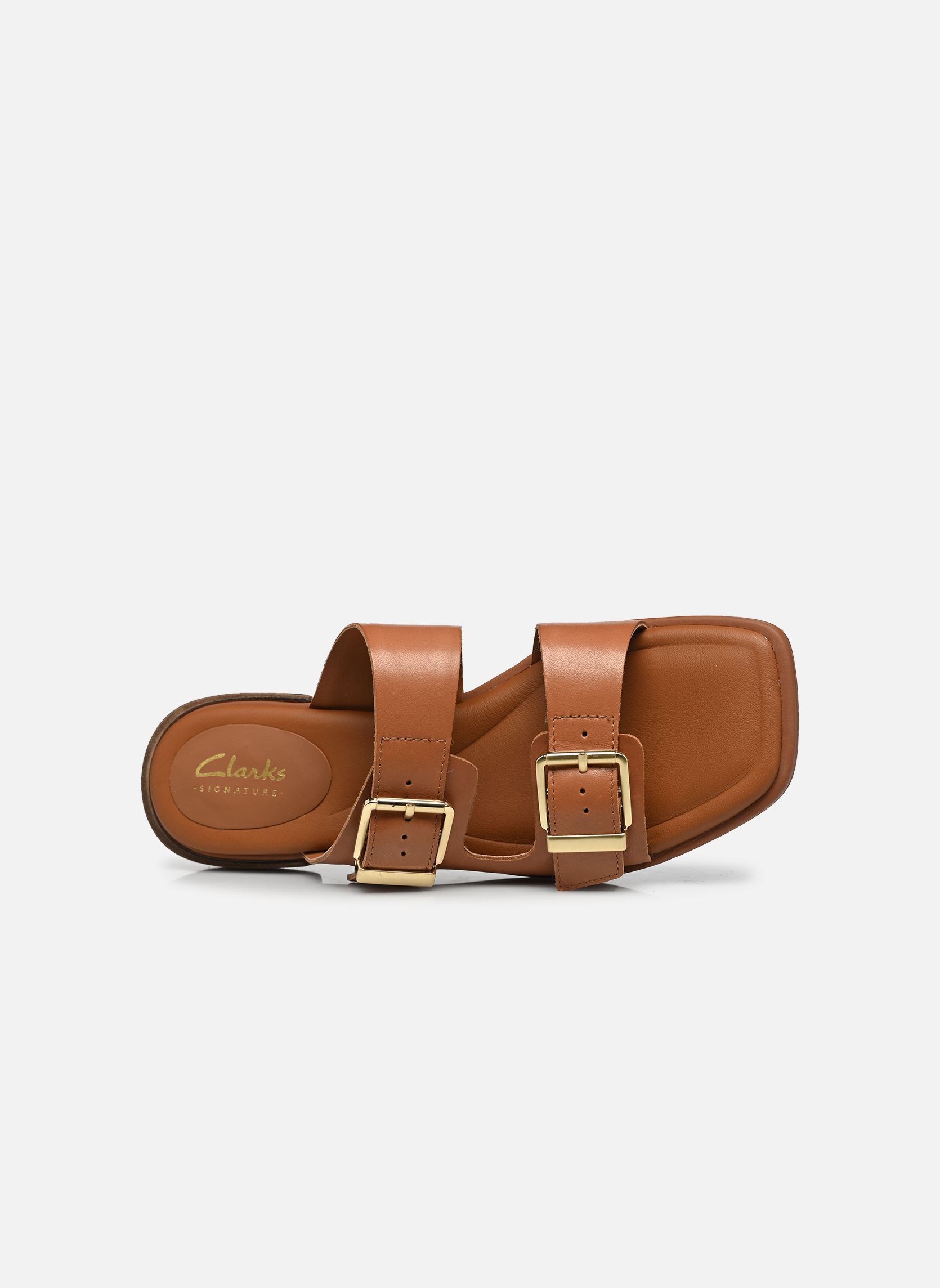 Platte sandalen Ariany Bay A dames bruin Clarks Platte sandalen Ariany Bay A dames bruin TAN LEATHER