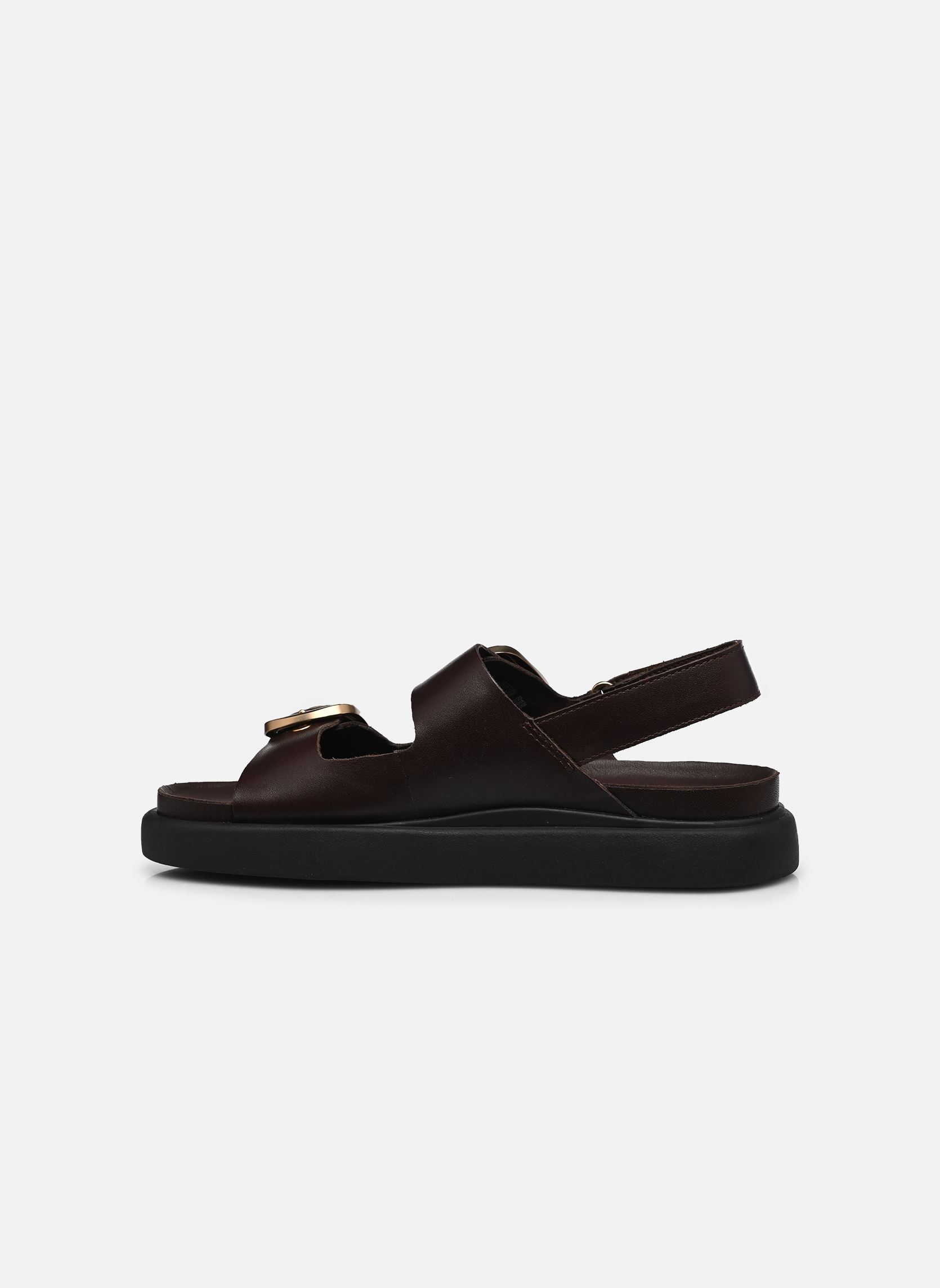 Sandales compensées et plateformes Aristella Bay femme marron Clarks Sandales compensées et plateformes Aristella Bay femme marron DARK BROWN LEA