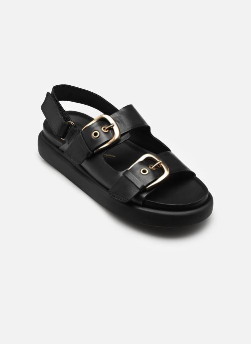 Clarks Sandales compensées et plateformes Aristella Bay femme noir