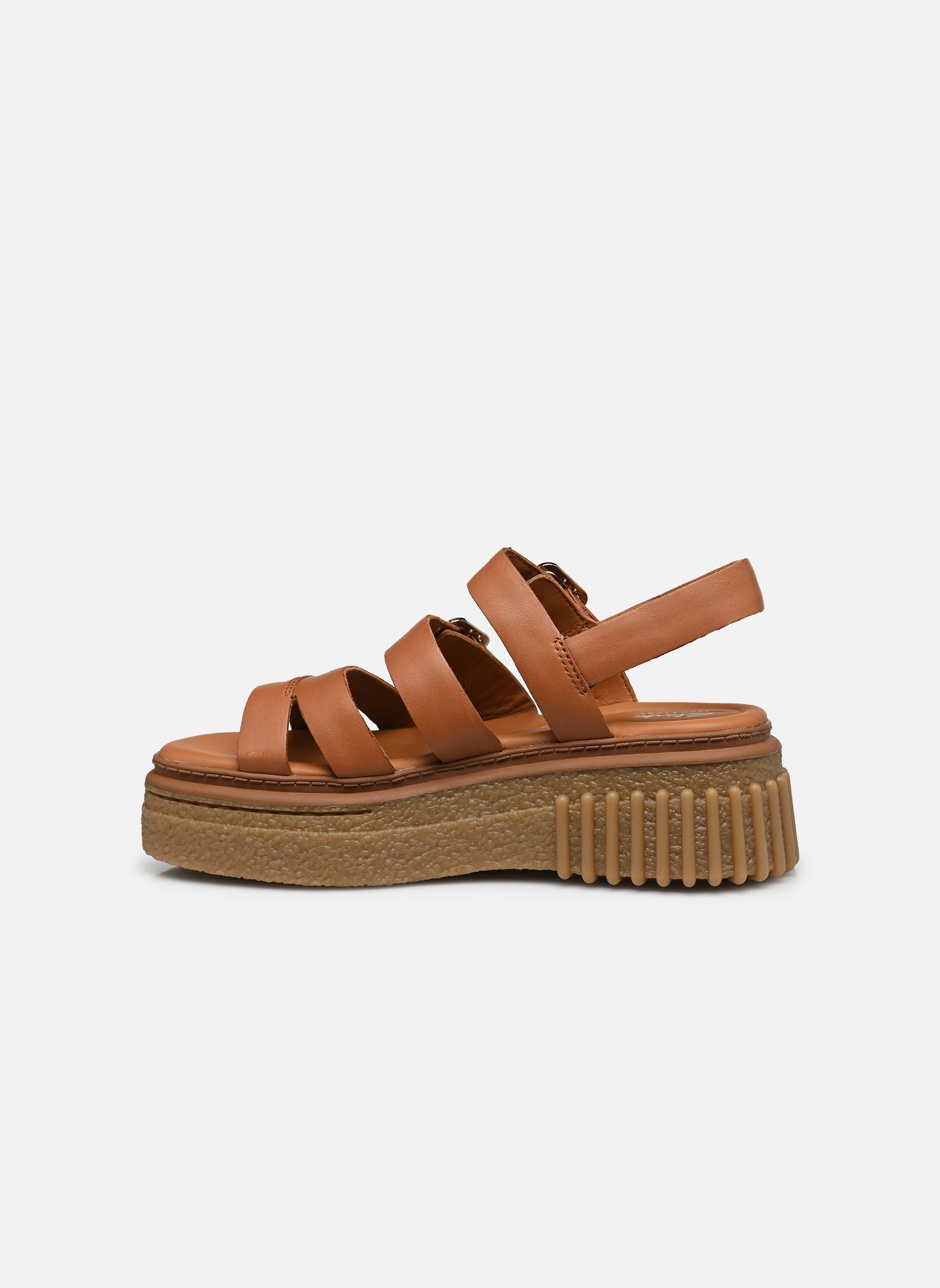 Sandales compensées et plateformes Evamar Strap femme marron Clarks Sandales compensées et plateformes Evamar Strap femme marron TAN LEATHER