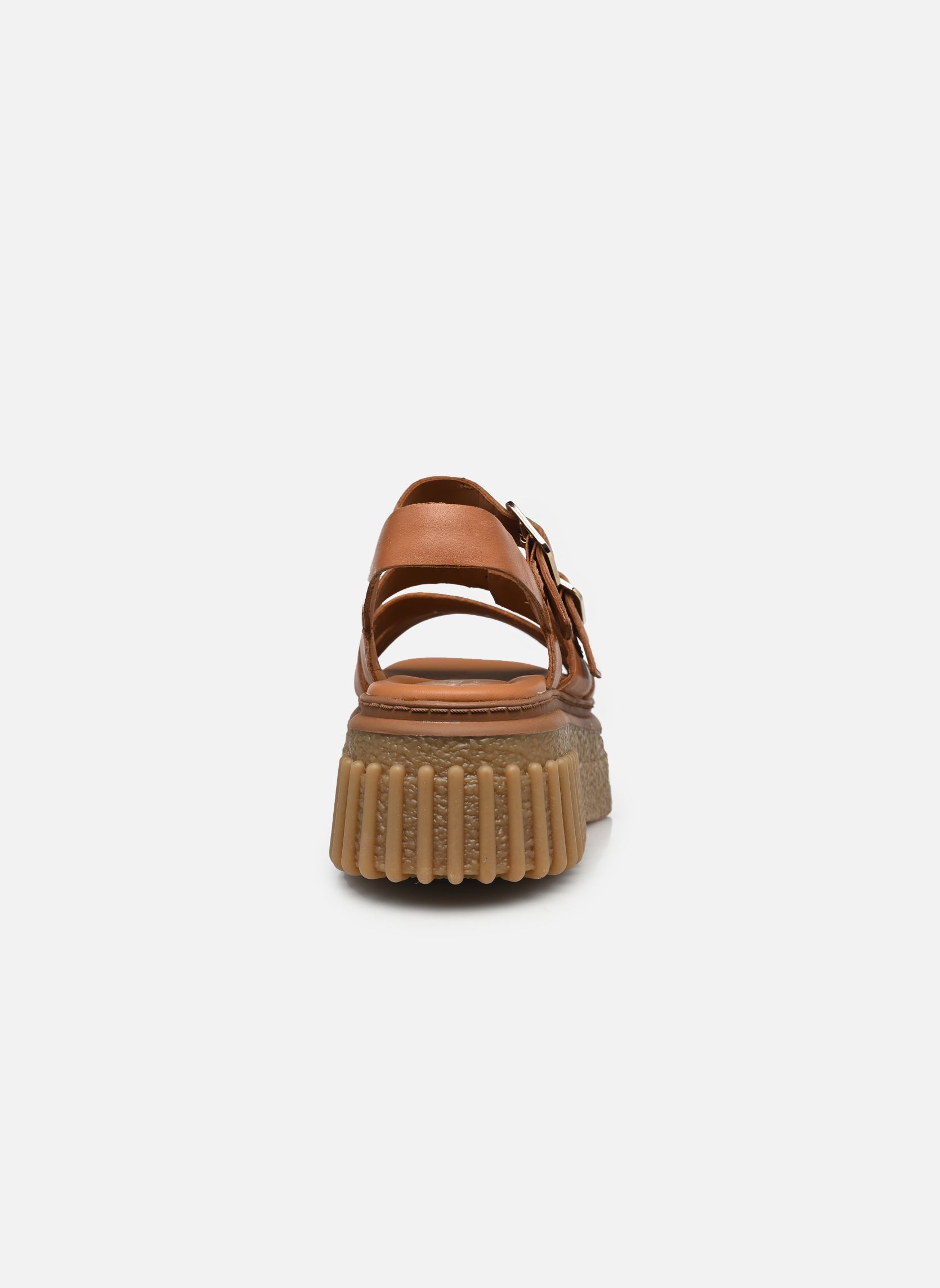 Sandales compensées et plateformes Evamar Strap femme marron Clarks Sandales compensées et plateformes Evamar Strap femme marron TAN LEATHER