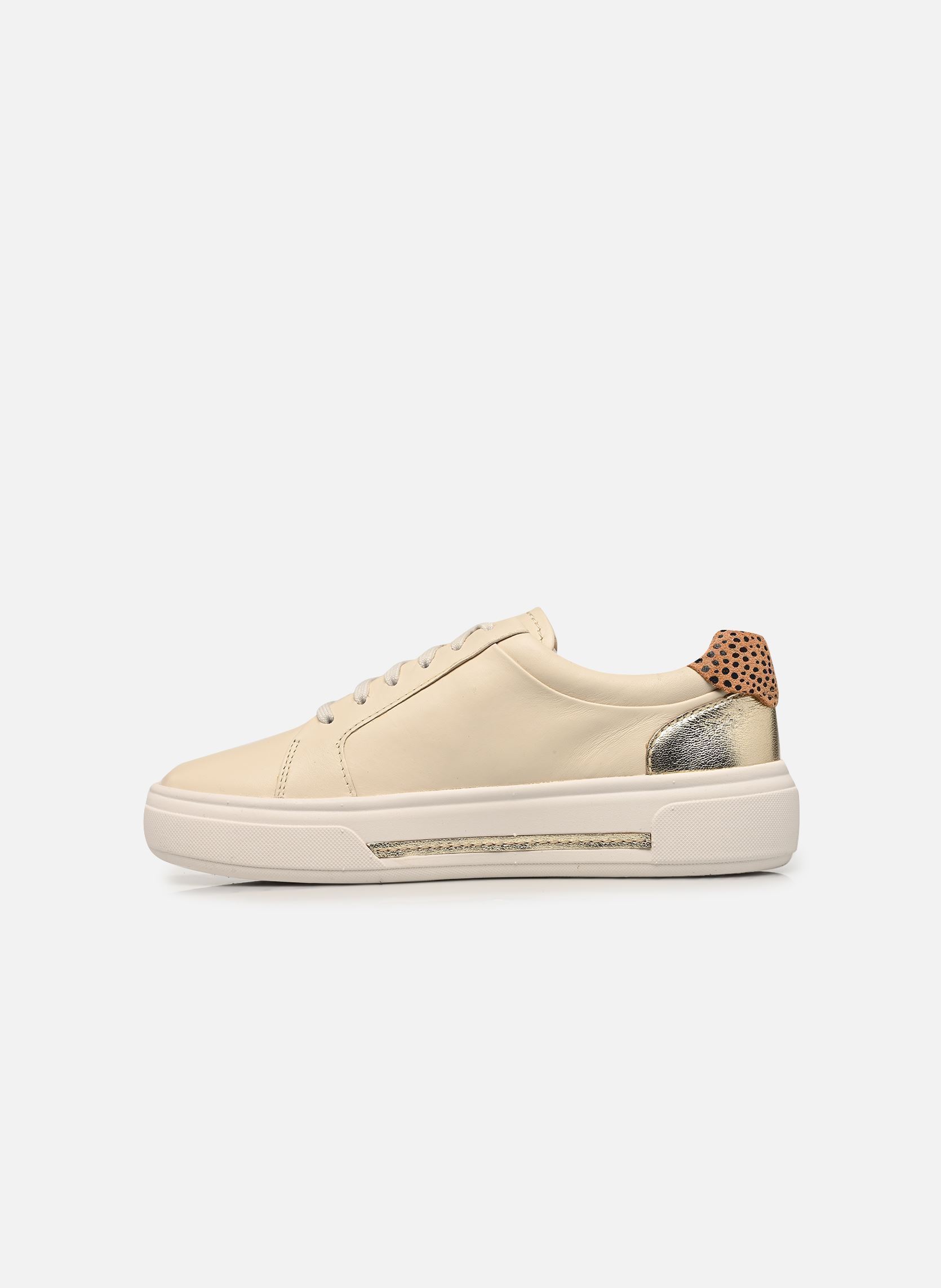 Baskets basses Hollyrose Zip femme beige Clarks Baskets basses Hollyrose Zip femme beige CREAM MULTI