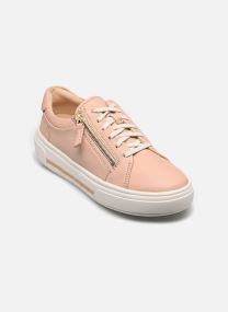 Baskets basses Hollyrose Zip femme beige