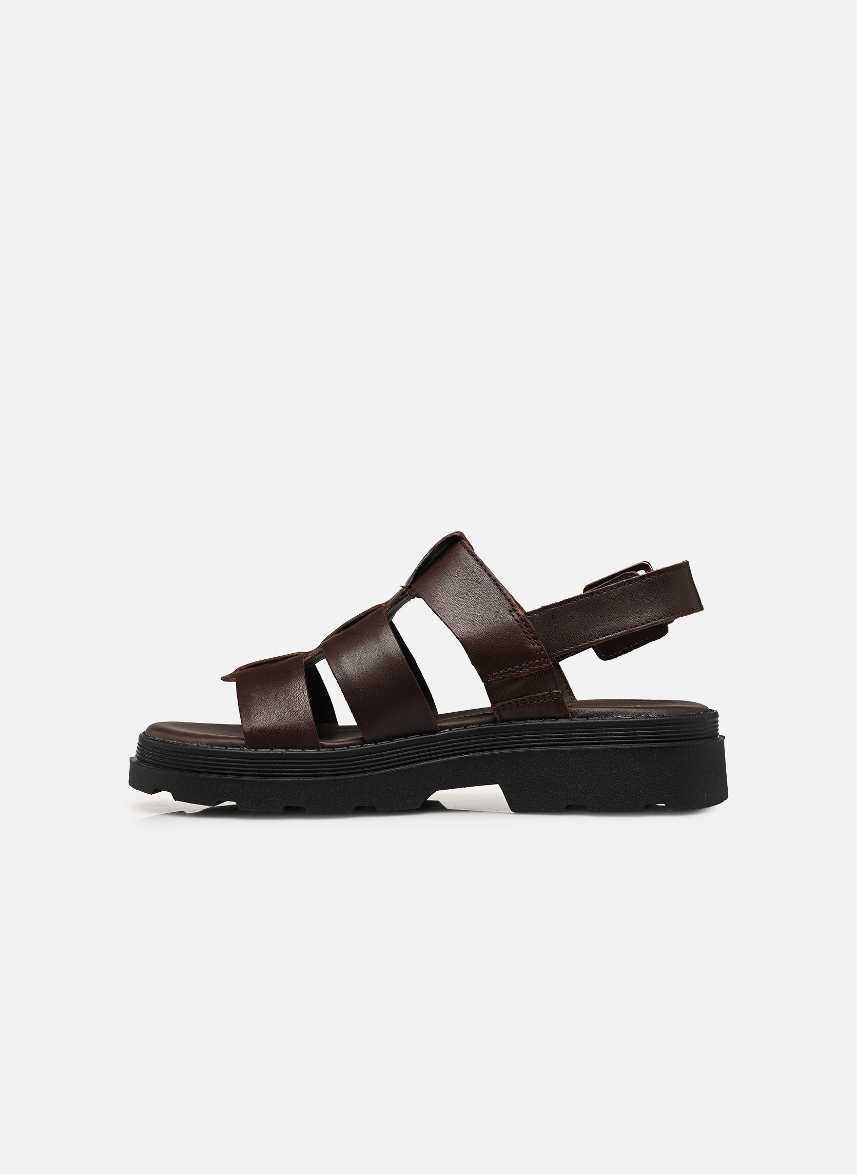 Sandales compensées et plateformes Orinoco3 Strap femme marron Clarks Sandales compensées et plateformes Orinoco3 Strap femme marron DARK BROWN LEA
