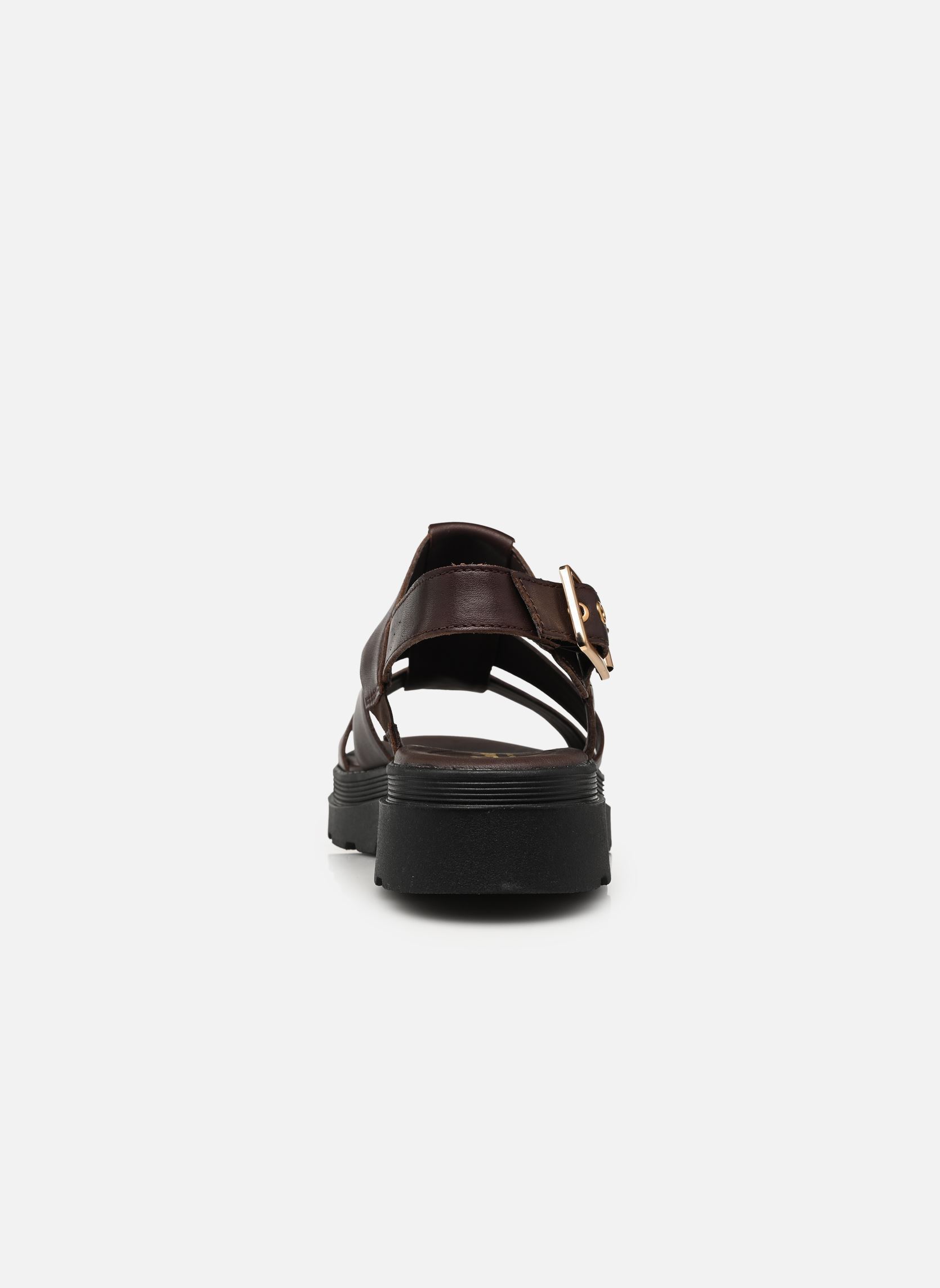 Sandales compensées et plateformes Orinoco3 Strap femme marron Clarks Sandales compensées et plateformes Orinoco3 Strap femme marron DARK BROWN LEA
