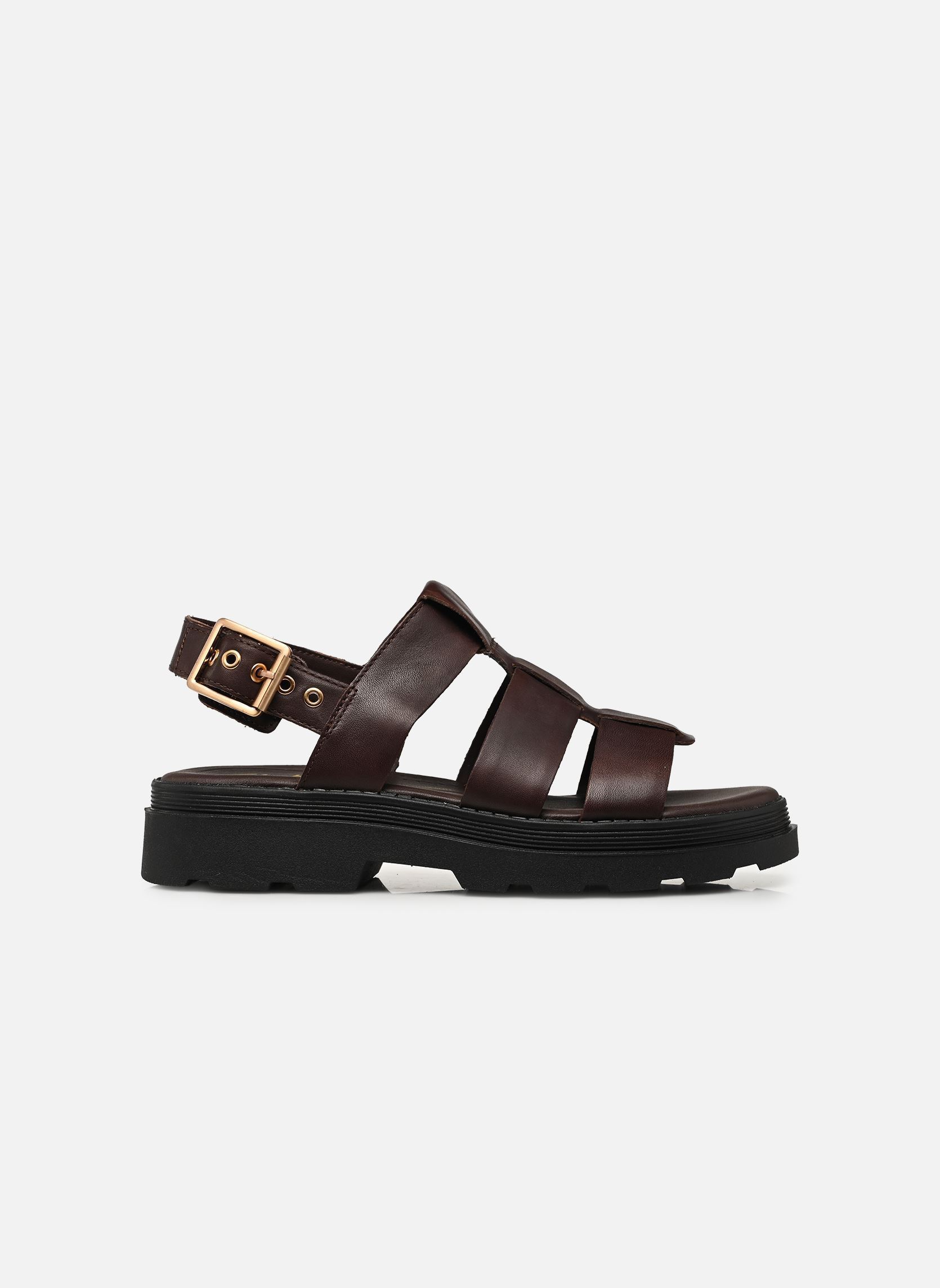 Sandales compensées et plateformes Orinoco3 Strap femme marron Clarks Sandales compensées et plateformes Orinoco3 Strap femme marron DARK BROWN LEA