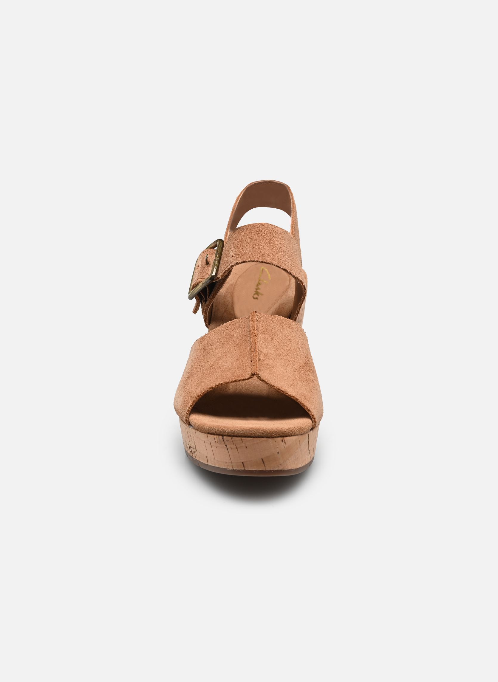 Sandales compensées et plateformes Sabina Dream femme marron Clarks Sandales compensées et plateformes Sabina Dream femme marron TAN SUEDE