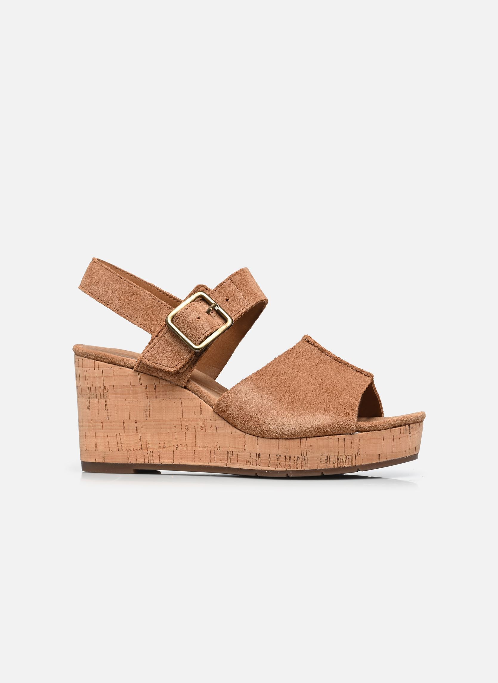 Sandales compensées et plateformes Sabina Dream femme marron Clarks Sandales compensées et plateformes Sabina Dream femme marron TAN SUEDE