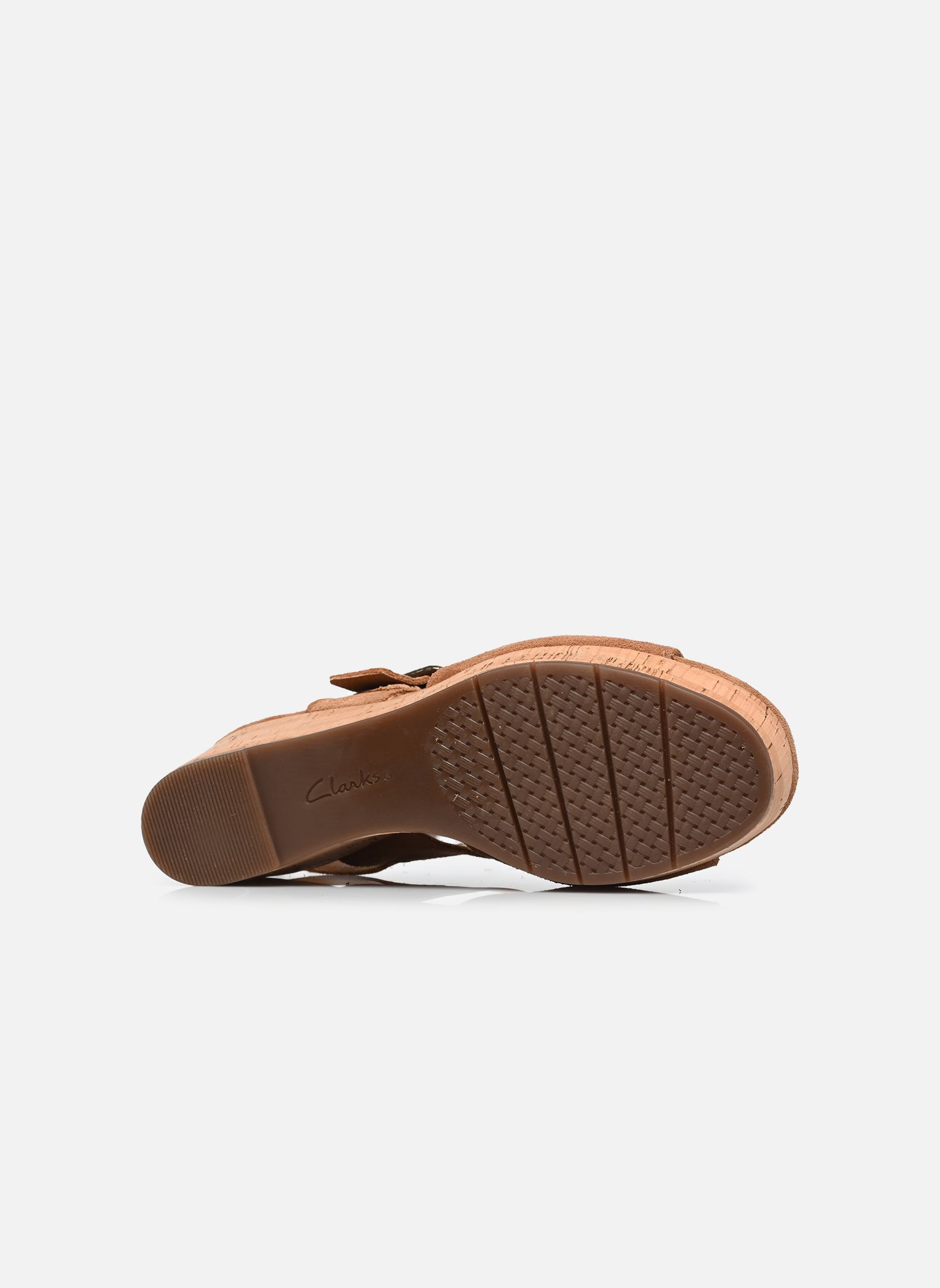 Sandales compensées et plateformes Sabina Dream femme marron Clarks Sandales compensées et plateformes Sabina Dream femme marron TAN SUEDE