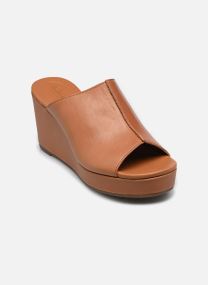 Sandalen met sleehak en plateau Sabina Mule dames zwart