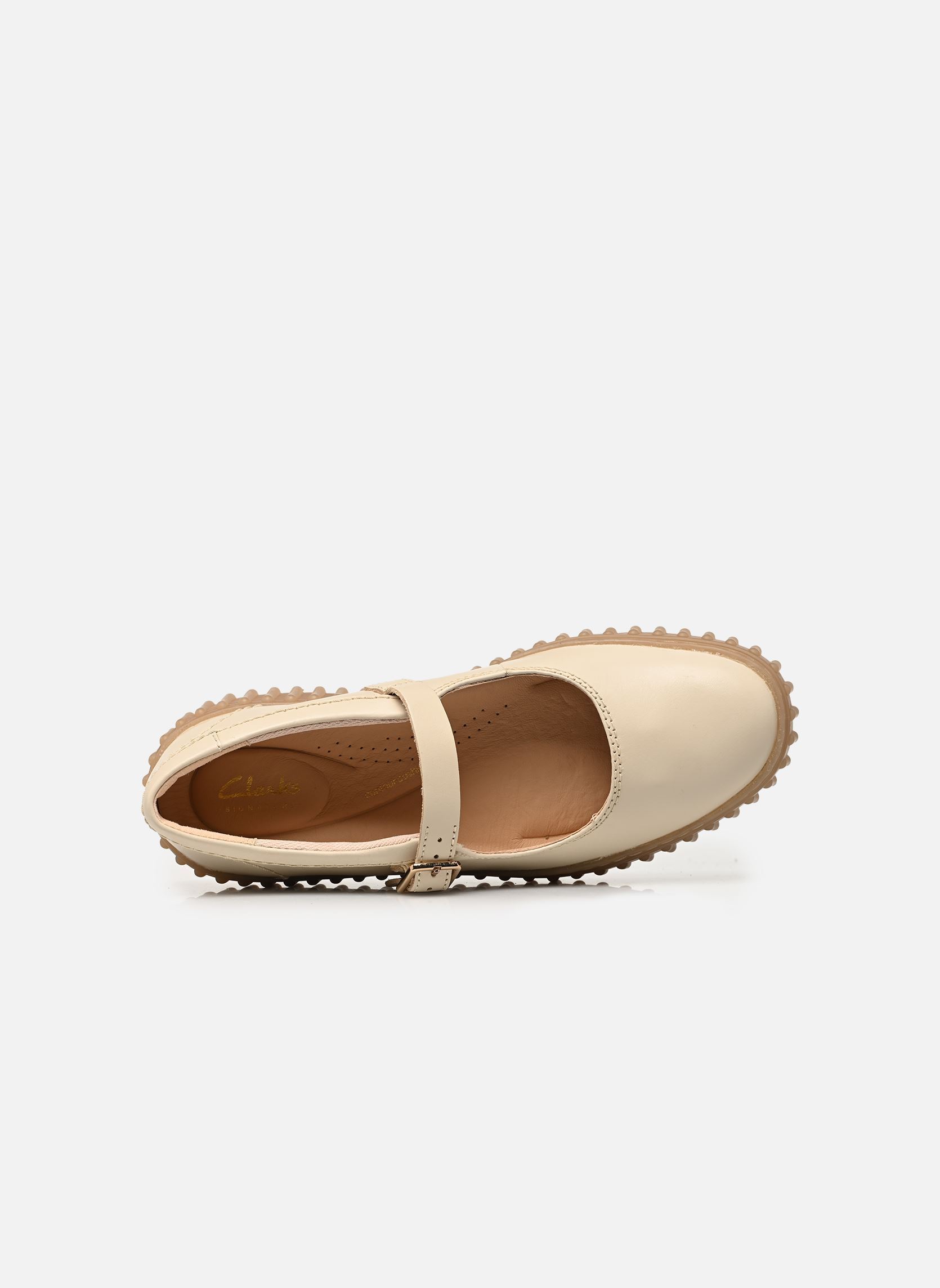 Klassieke ballerina's Torhill Jane dames beige Clarks Klassieke ballerina's Torhill Jane dames beige CREAM LEATHER