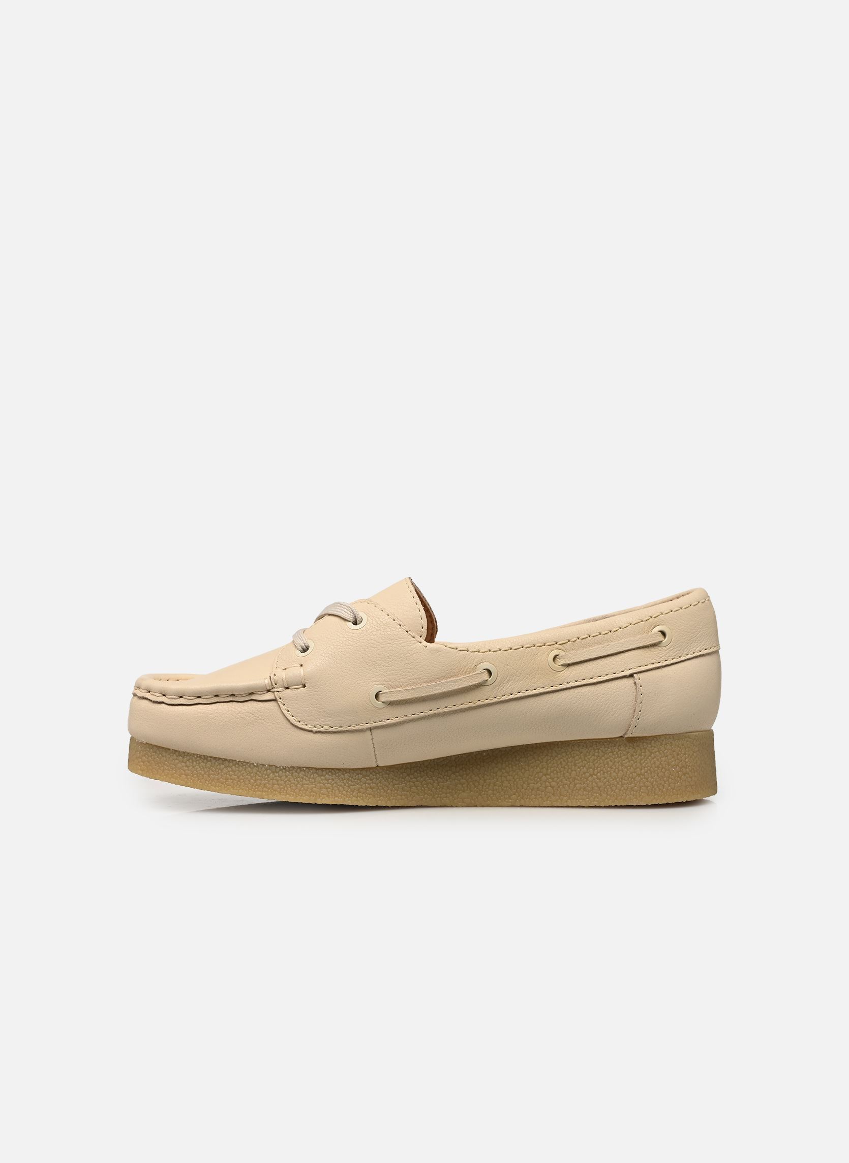 Bootschoenen Wallabee EVOSea dames beige Clarks Bootschoenen Wallabee EVOSea dames beige CREAM LEATHER
