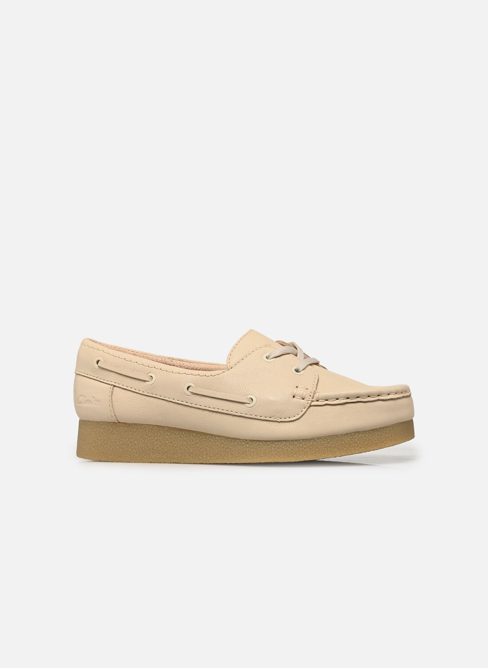 Bootschoenen Wallabee EVOSea dames beige Clarks Bootschoenen Wallabee EVOSea dames beige CREAM LEATHER