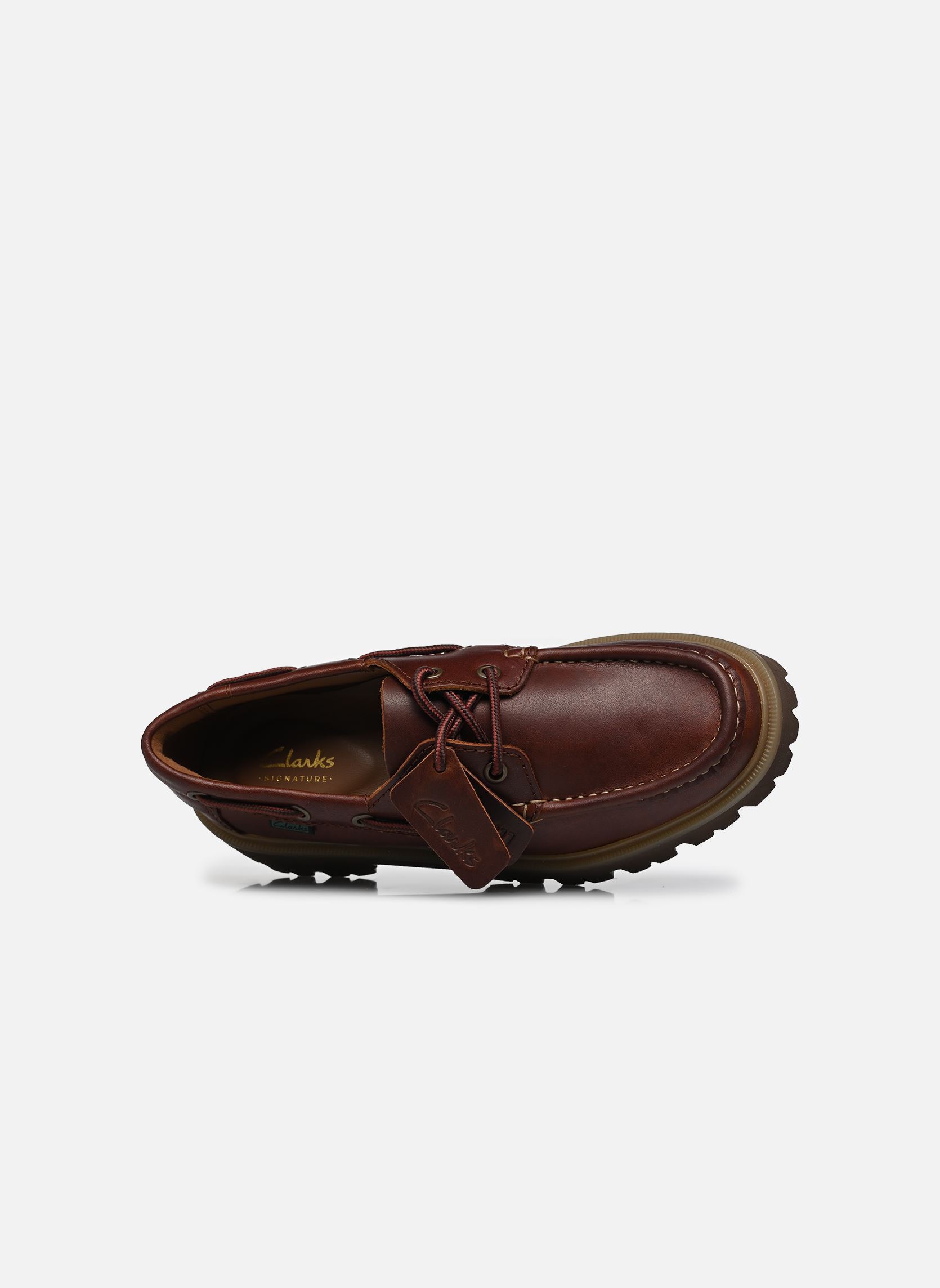 Bootschoenen Cleyhill Boat. dames bruin Clarks Bootschoenen Cleyhill Boat. dames bruin DARK BROWN LEA