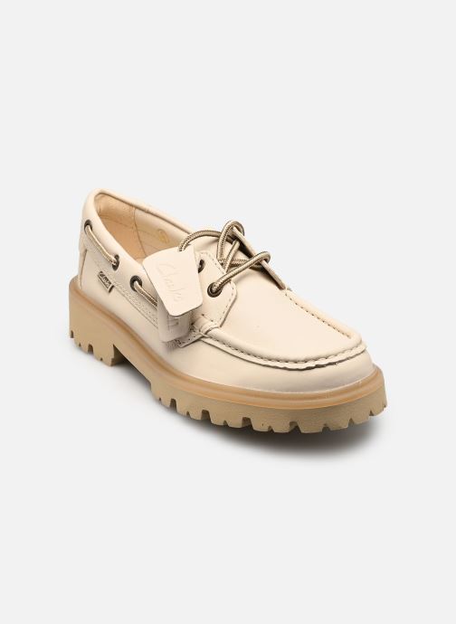 Clarks Bootschoenen Cleyhill Boat. dames beige
