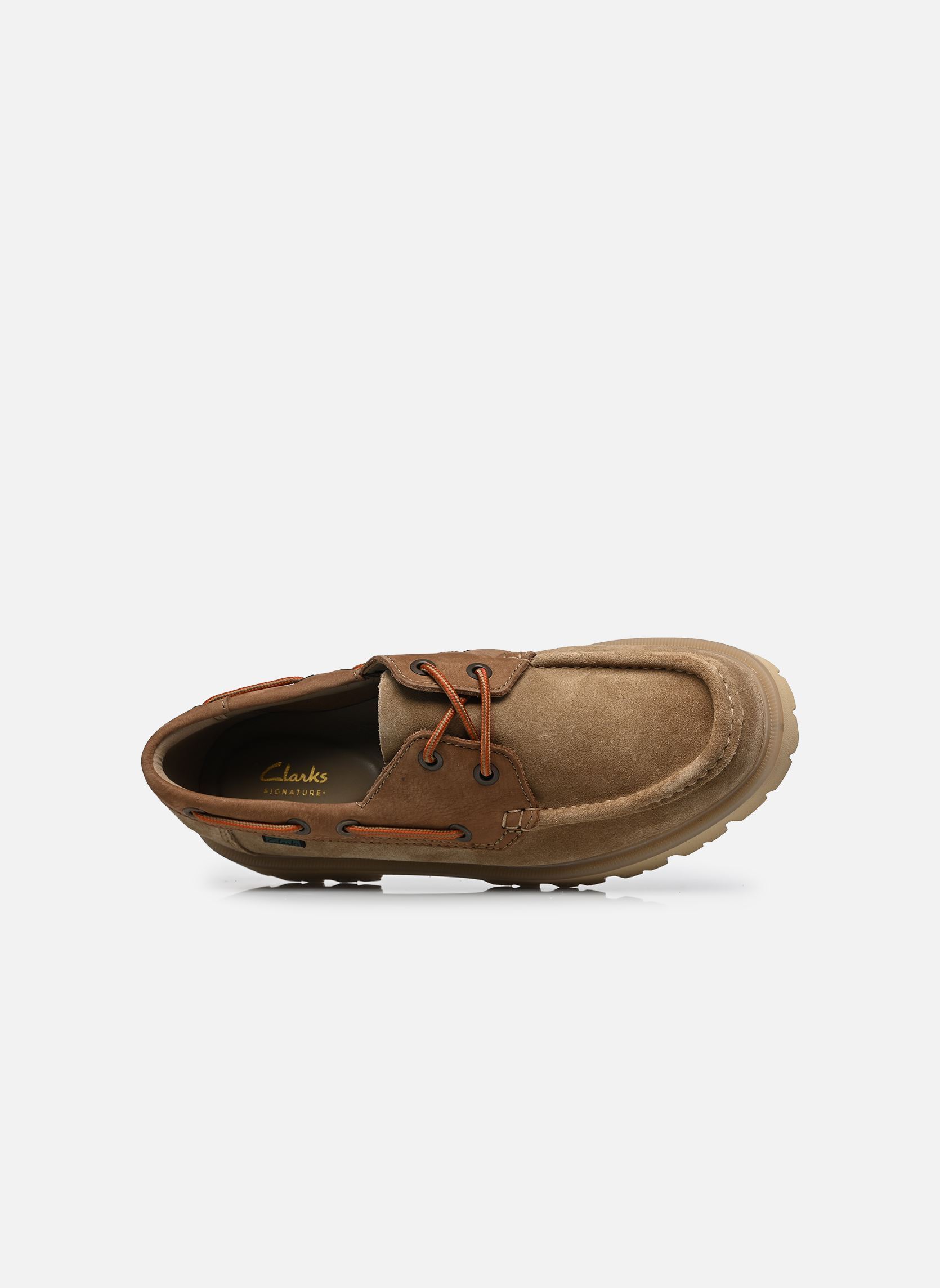 Chaussures bateaux Cleyhill Boat homme beige Clarks Chaussures bateaux Cleyhill Boat homme beige DARK SAND COMBI