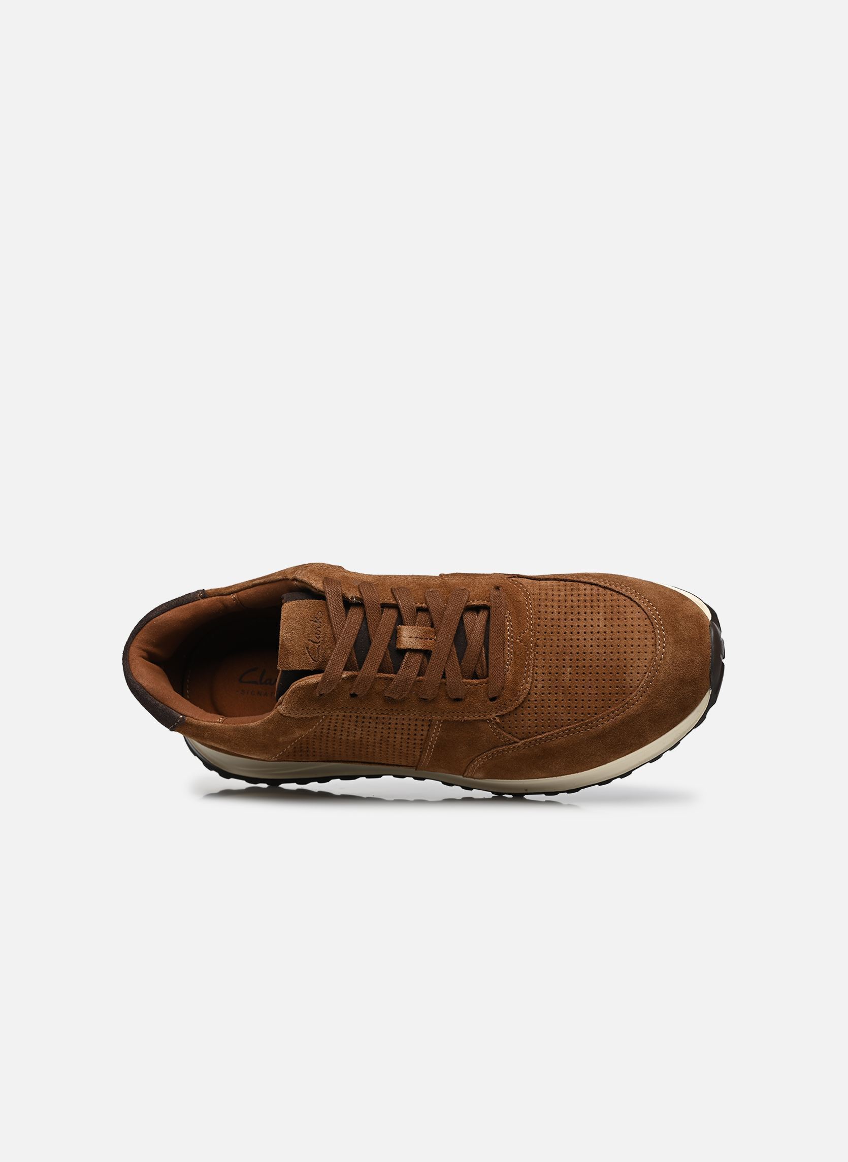Niedrige Sneaker Radwell Tie herren braun Clarks Niedrige Sneaker Radwell Tie herren braun COLA SUEDE