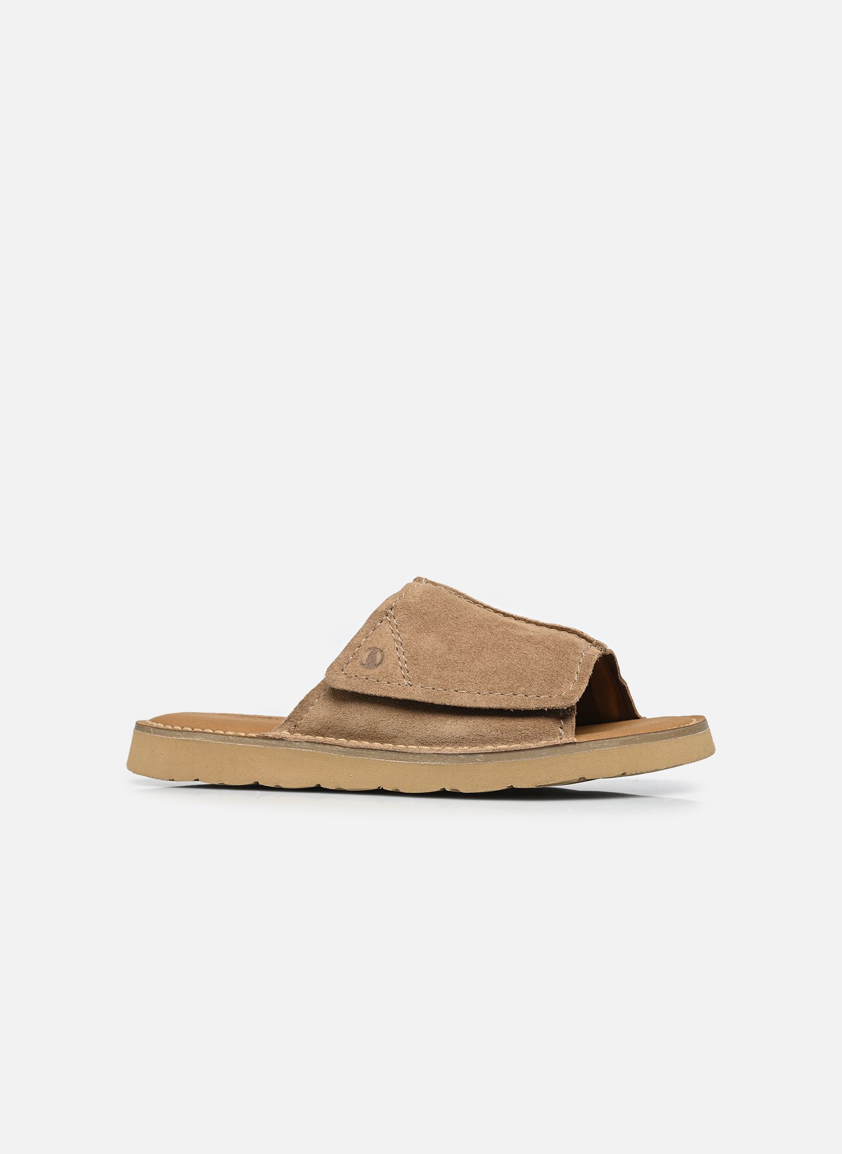 Mules Solsbury Slide homme beige Clarks Mules Solsbury Slide homme beige DARK SAND SUEDE