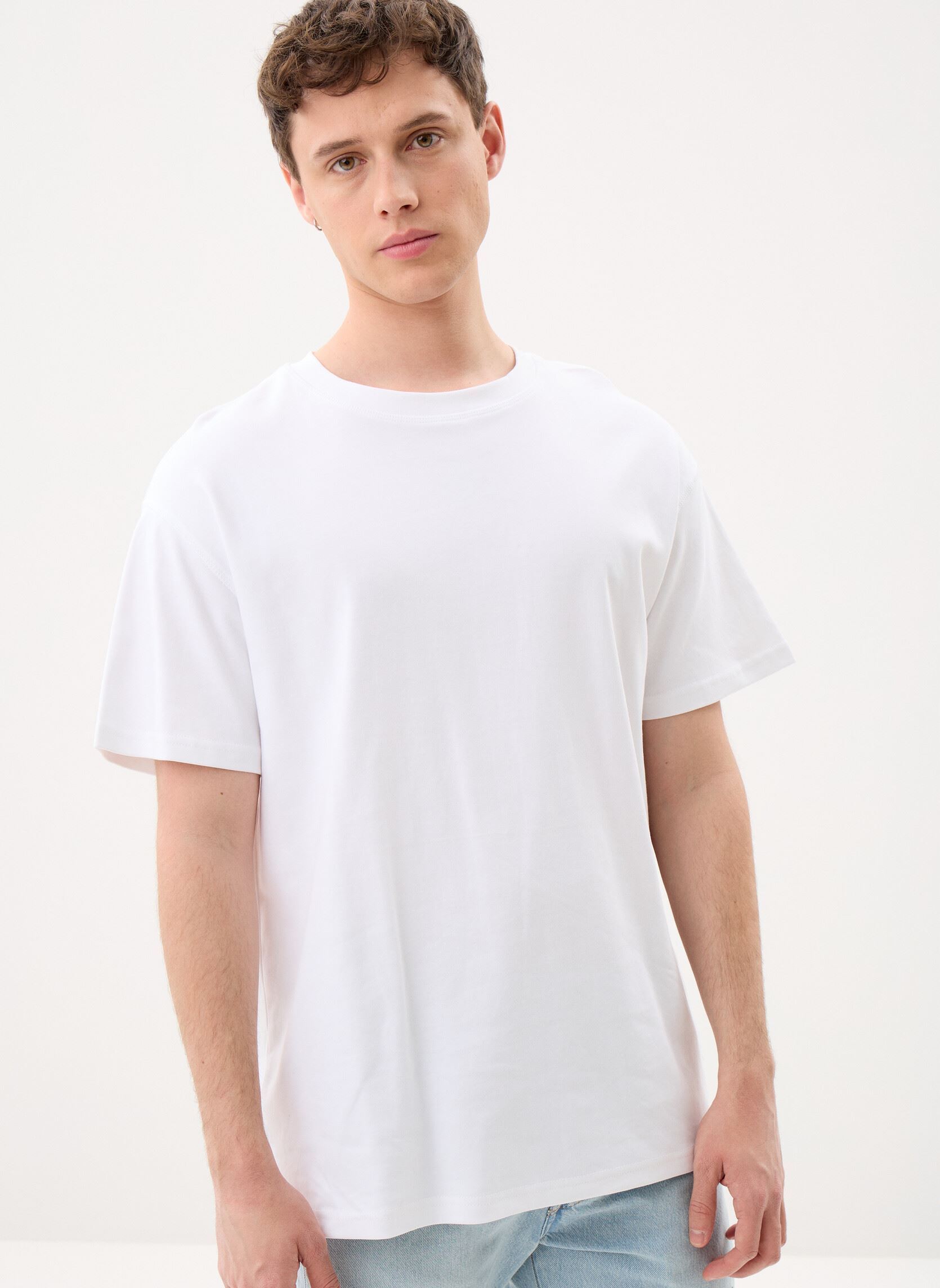 T-shirts met korte mouwen Sddanton heren wit SOLID T-shirts met korte mouwen Sddanton heren wit White