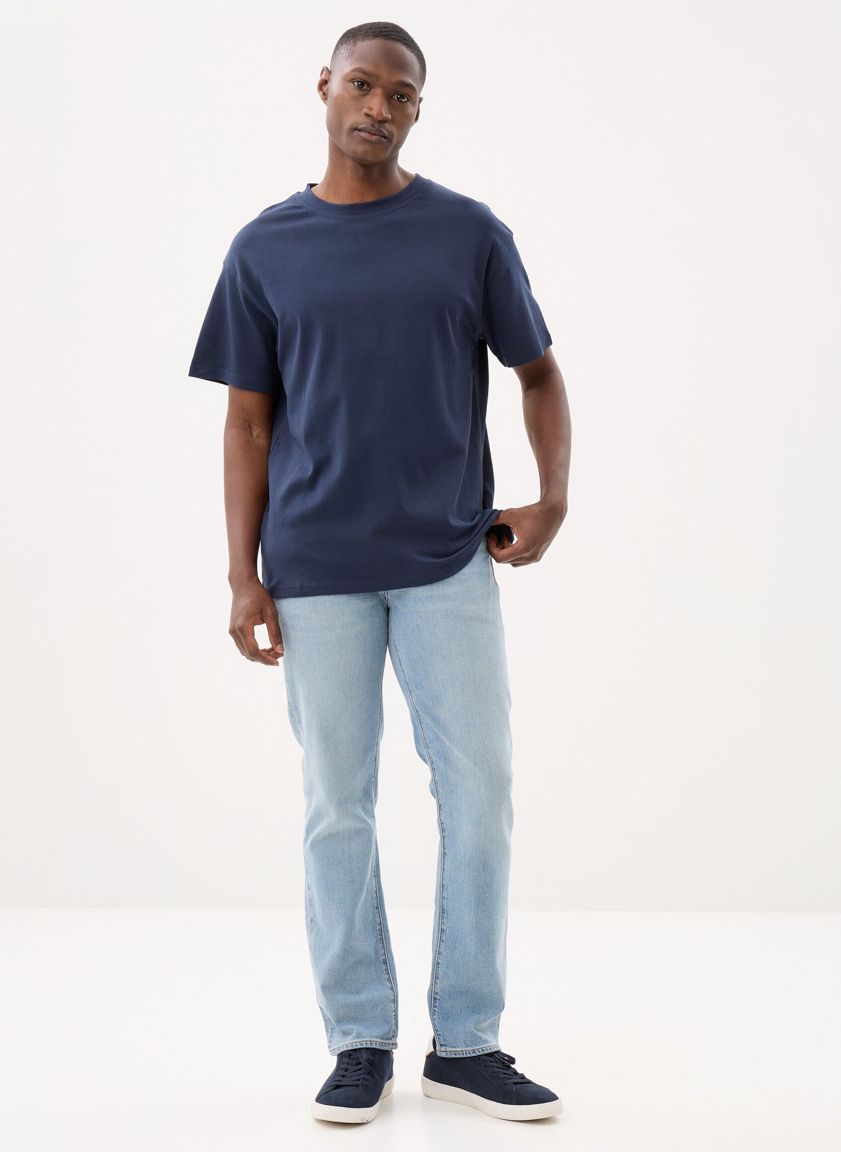 T-shirts met korte mouwen Sddanton heren blauw SOLID T-shirts met korte mouwen Sddanton heren blauw INSIGNIA BLUE