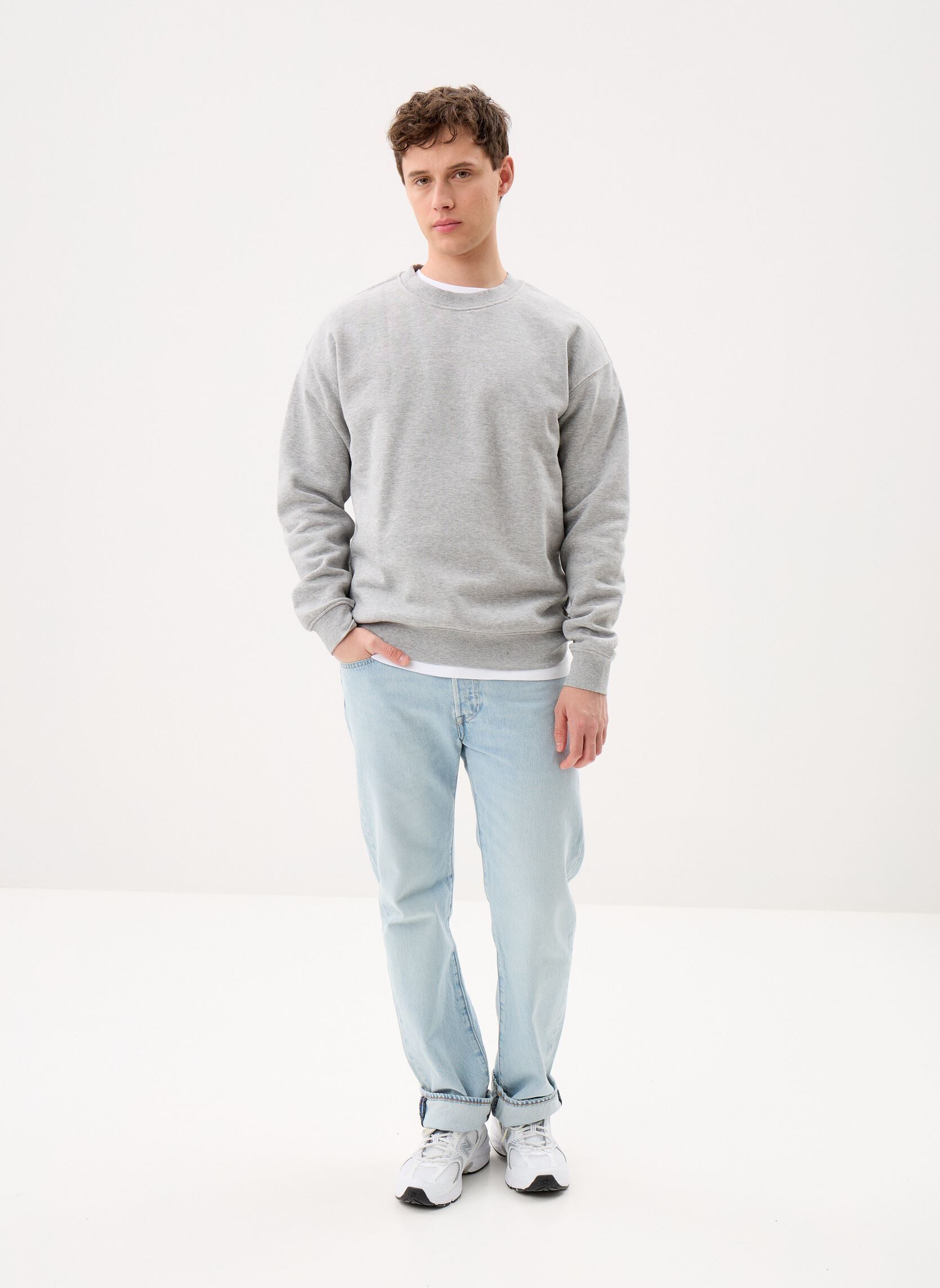 Sweatshirts Sdlenz Crew Sw heren grijs SOLID Sweatshirts Sdlenz Crew Sw heren grijs LIGHT GREY MELANGE
