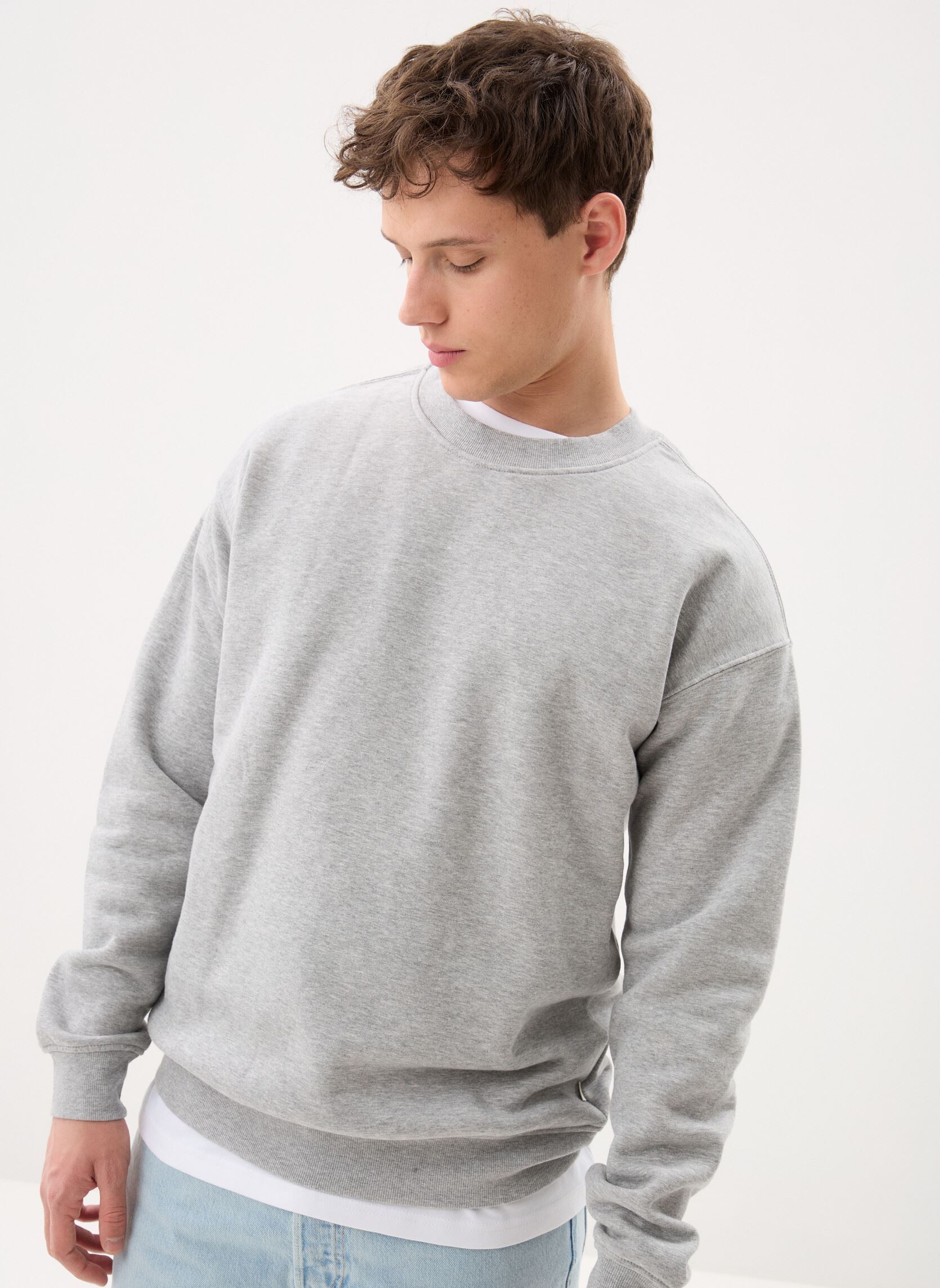 Sweatshirts Sdlenz Crew Sw heren grijs SOLID Sweatshirts Sdlenz Crew Sw heren grijs LIGHT GREY MELANGE