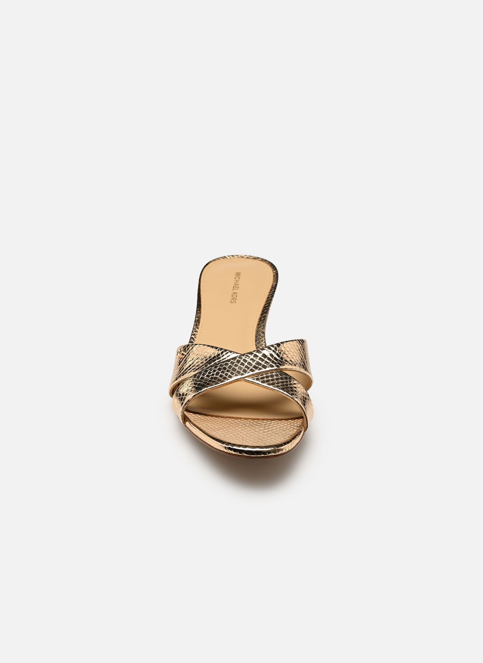 Muilen en klompen CASSIDY KITTEN SANDAL dames goud en brons Michael Michael Kors Muilen en klompen CASSIDY KITTEN SANDAL dames goud en brons pale gold 740