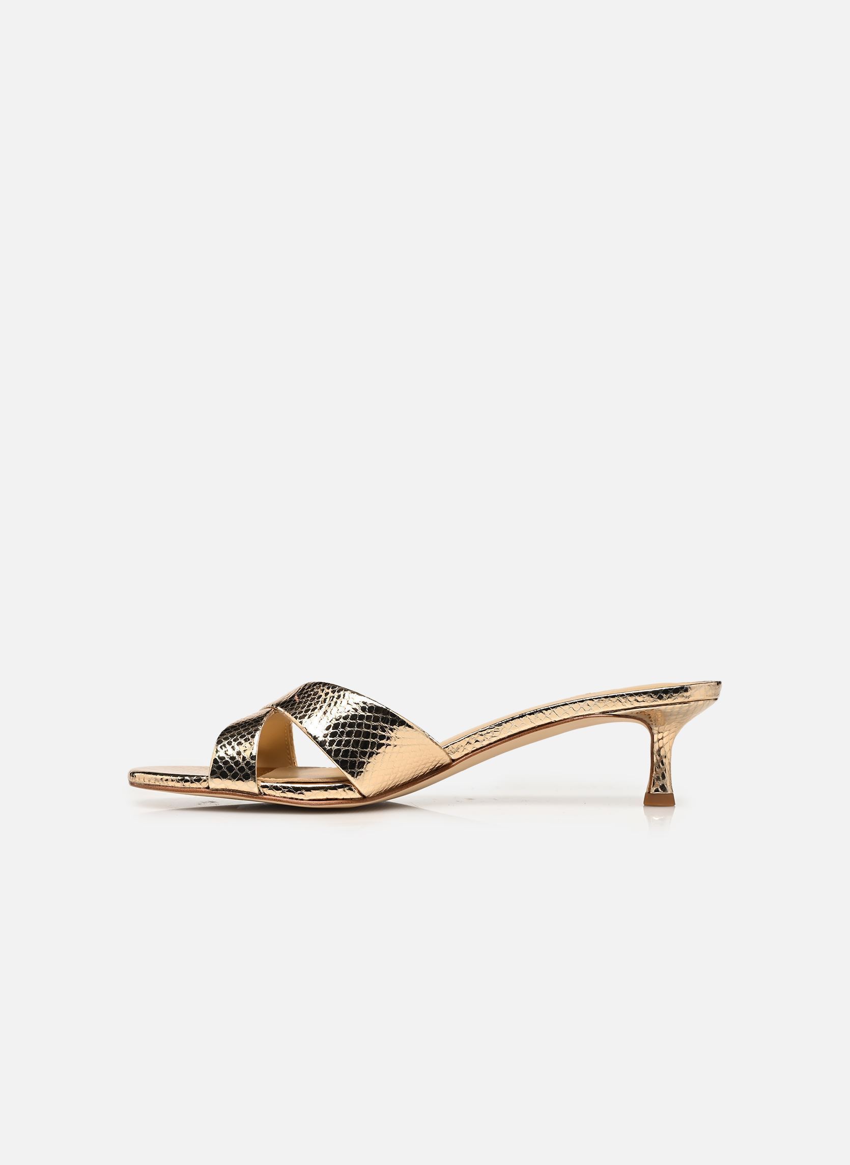 Muilen en klompen CASSIDY KITTEN SANDAL dames goud en brons Michael Michael Kors Muilen en klompen CASSIDY KITTEN SANDAL dames goud en brons pale gold 740