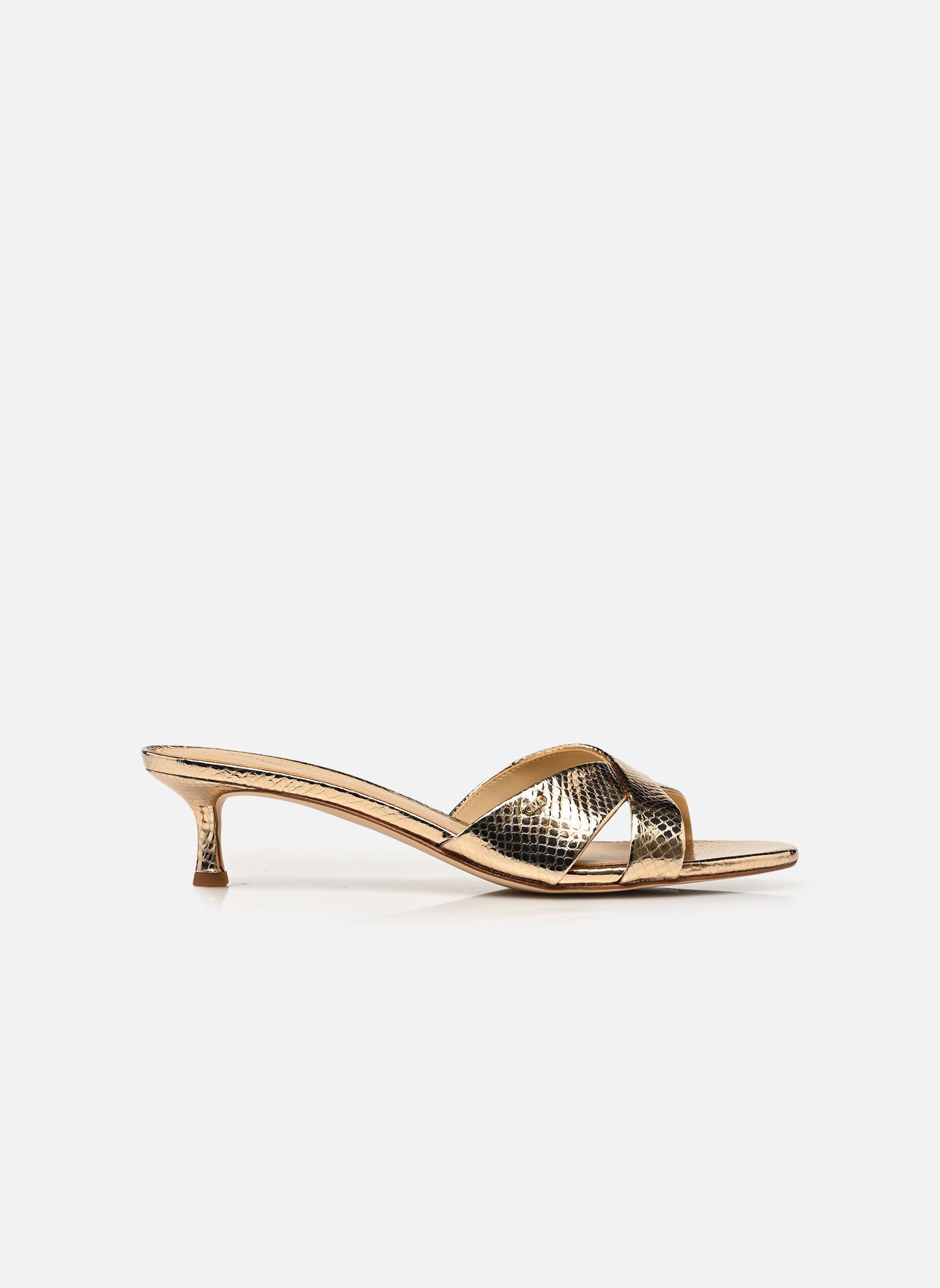 Muilen en klompen CASSIDY KITTEN SANDAL dames goud en brons Michael Michael Kors Muilen en klompen CASSIDY KITTEN SANDAL dames goud en brons pale gold 740