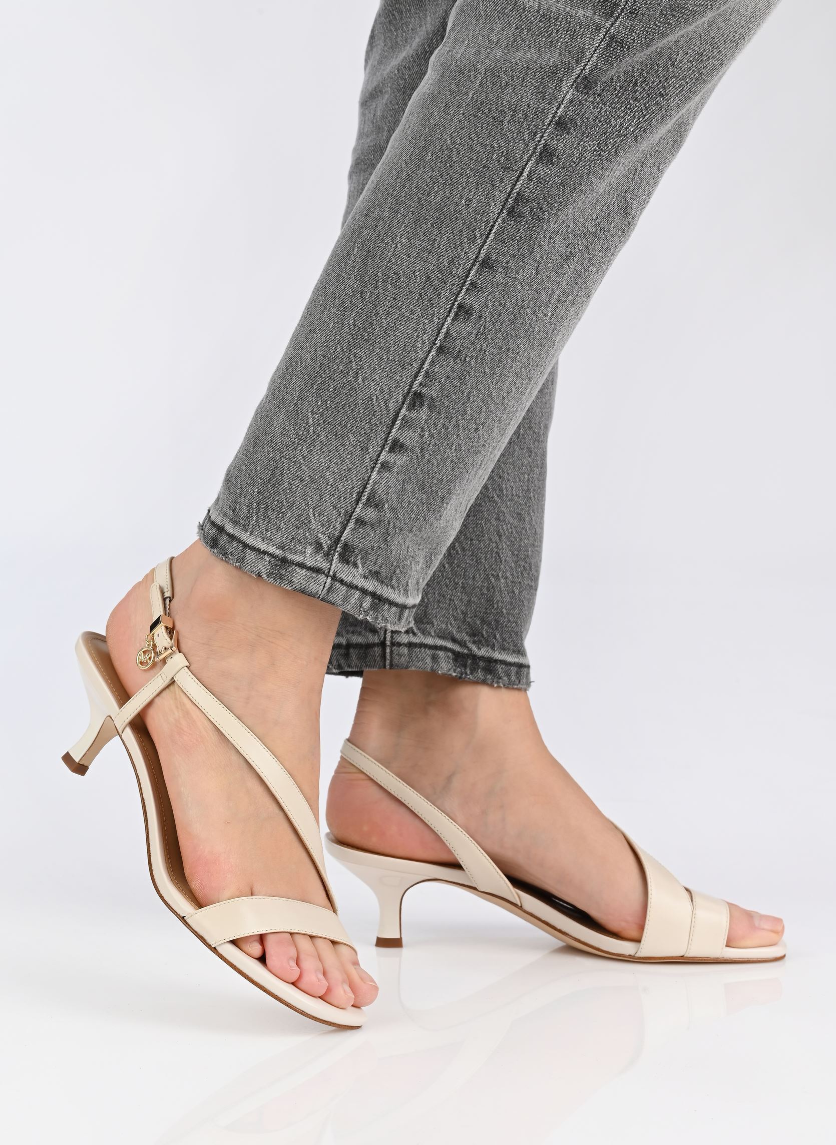 Sandalen JAIDA KITTEN SANDAL damen weiß Michael Michael Kors Sandalen JAIDA KITTEN SANDAL damen weiß LT CREAM 289