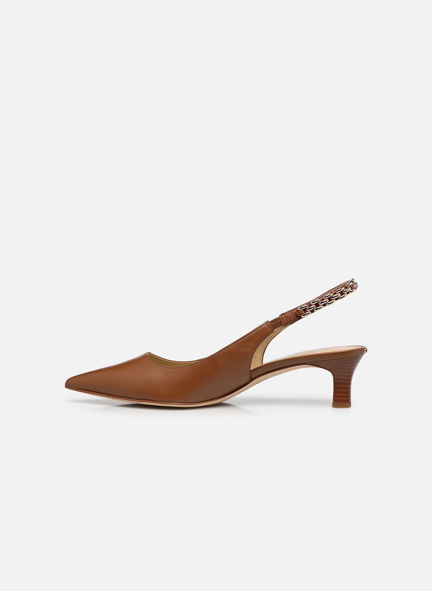 Slingback pumps MARCIA KITTEN SLING PUMP dames bruin Michael Michael Kors Slingback pumps MARCIA KITTEN SLING PUMP dames bruin Luggage 230