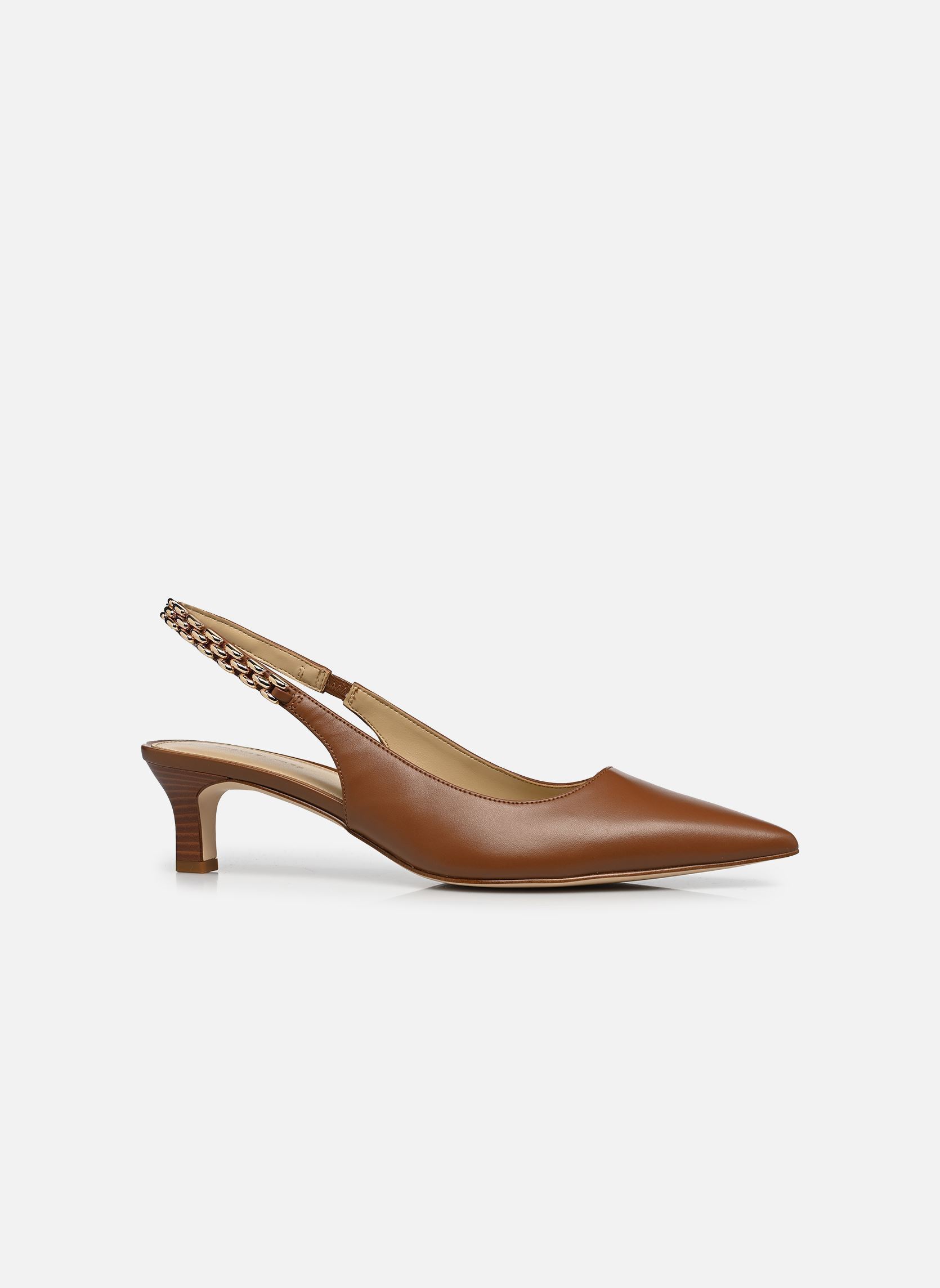 Slingback pumps MARCIA KITTEN SLING PUMP dames bruin Michael Michael Kors Slingback pumps MARCIA KITTEN SLING PUMP dames bruin Luggage 230