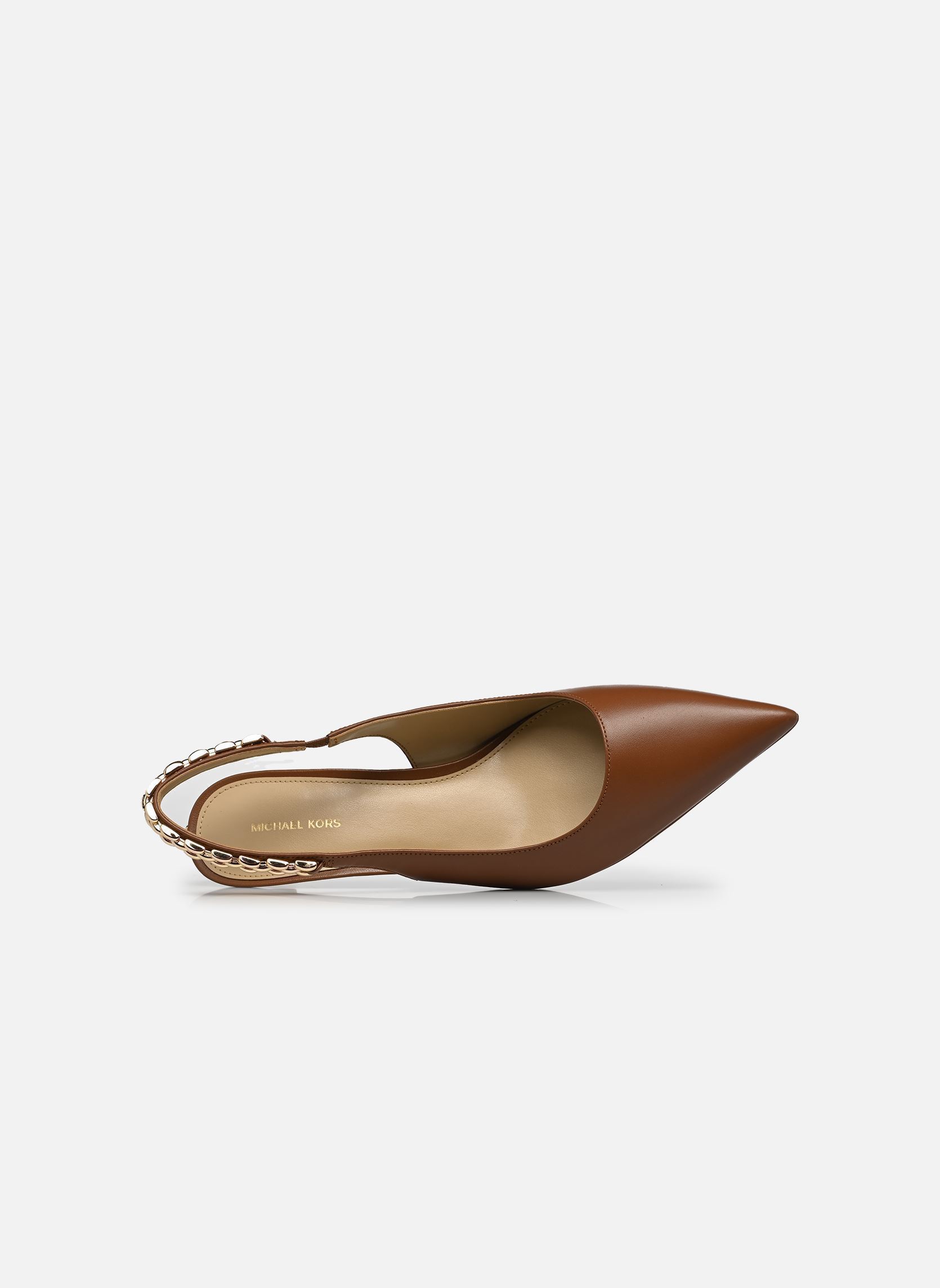 Slingback pumps MARCIA KITTEN SLING PUMP dames bruin Michael Michael Kors Slingback pumps MARCIA KITTEN SLING PUMP dames bruin Luggage 230