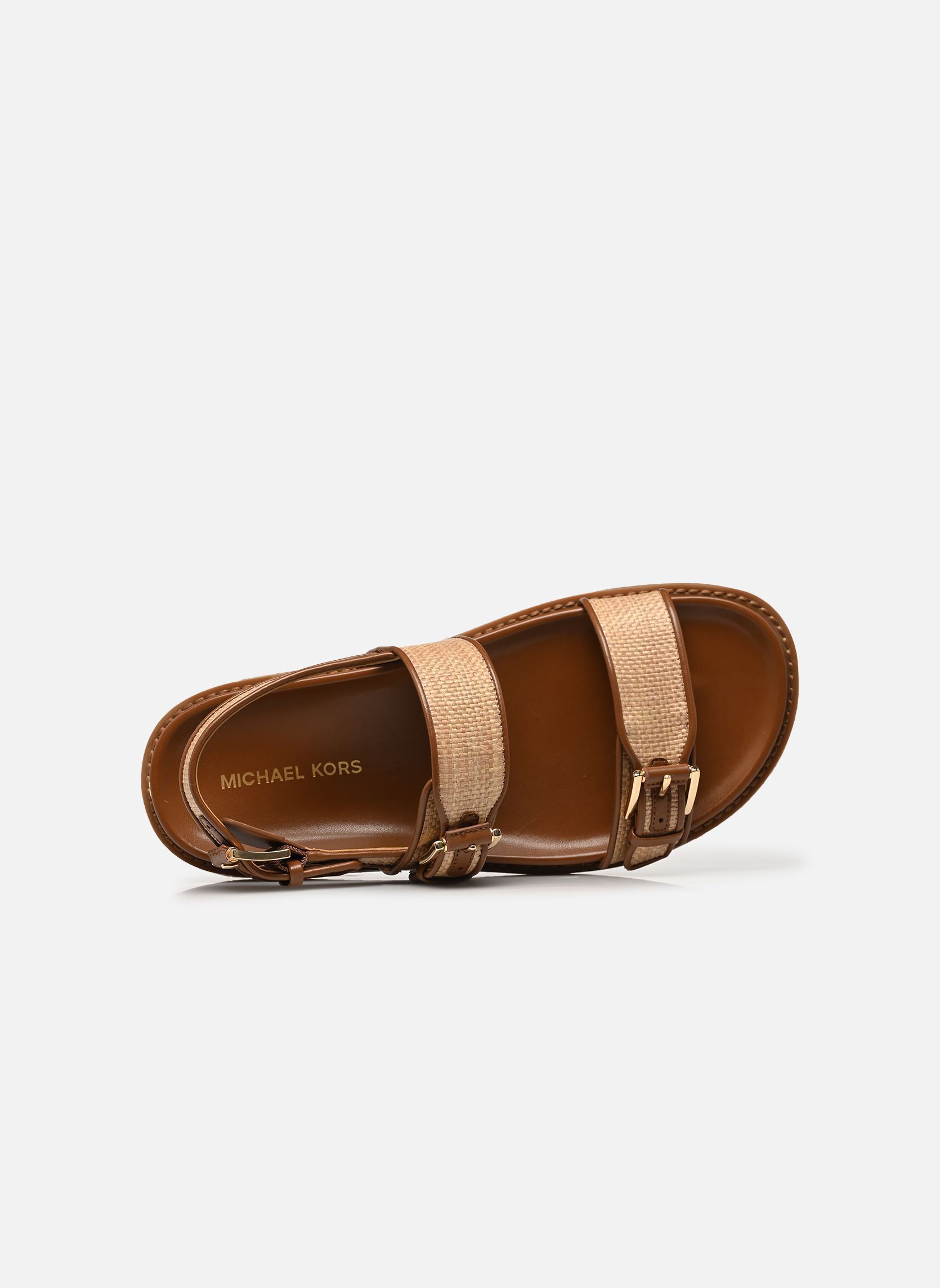 Flache Sandalen NIA FLAT SANDAL damen beige Michael Michael Kors Flache Sandalen NIA FLAT SANDAL damen beige Luggage 230