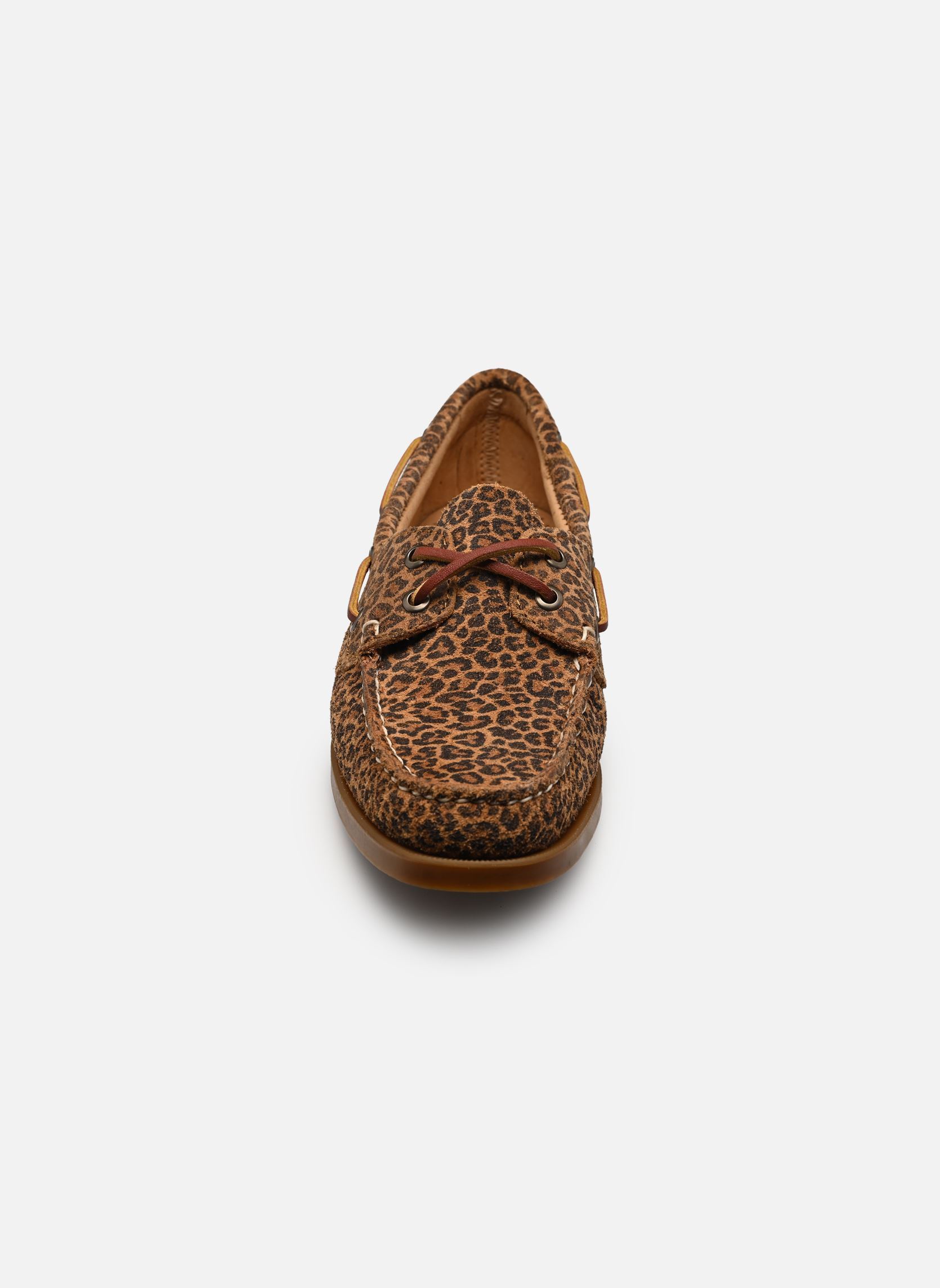 Mocassins Portland Flesh Out Print femme marron Sebago Mocassins Portland Flesh Out Print femme marron Brown-Leopard-Gum