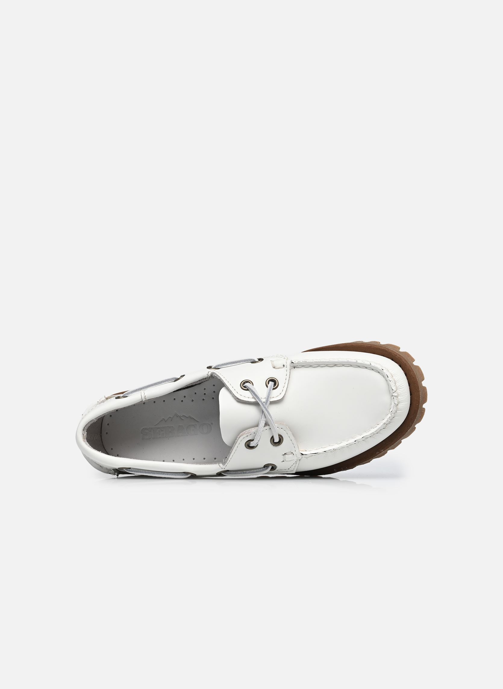 Mocassins Ranger Tale Woman dames wit Sebago Mocassins Ranger Tale Woman dames wit White - Gum