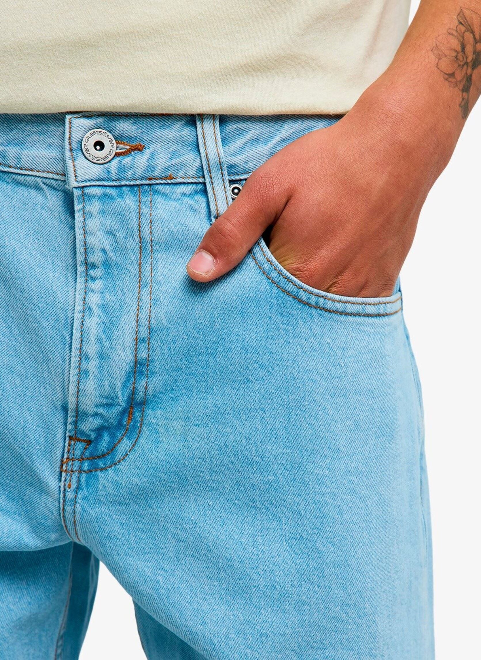 Jeans droit Quiksilver Straight Denim homme bleu Quiksilver Jeans droit Quiksilver Straight Denim homme bleu Indigo Light