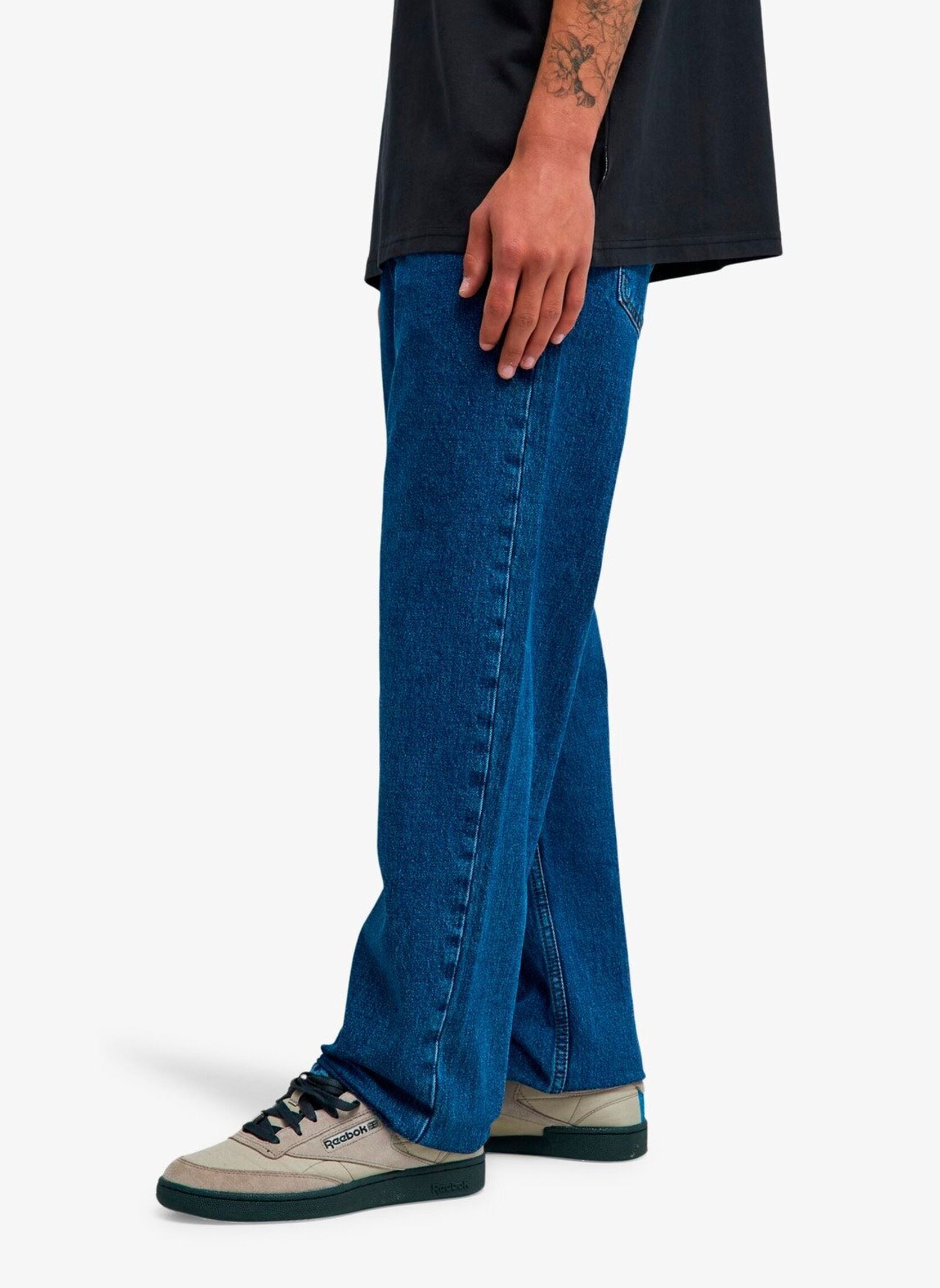 Jeans droit Quiksilver Straight Denim homme bleu Quiksilver Jeans droit Quiksilver Straight Denim homme bleu Stone Indigo