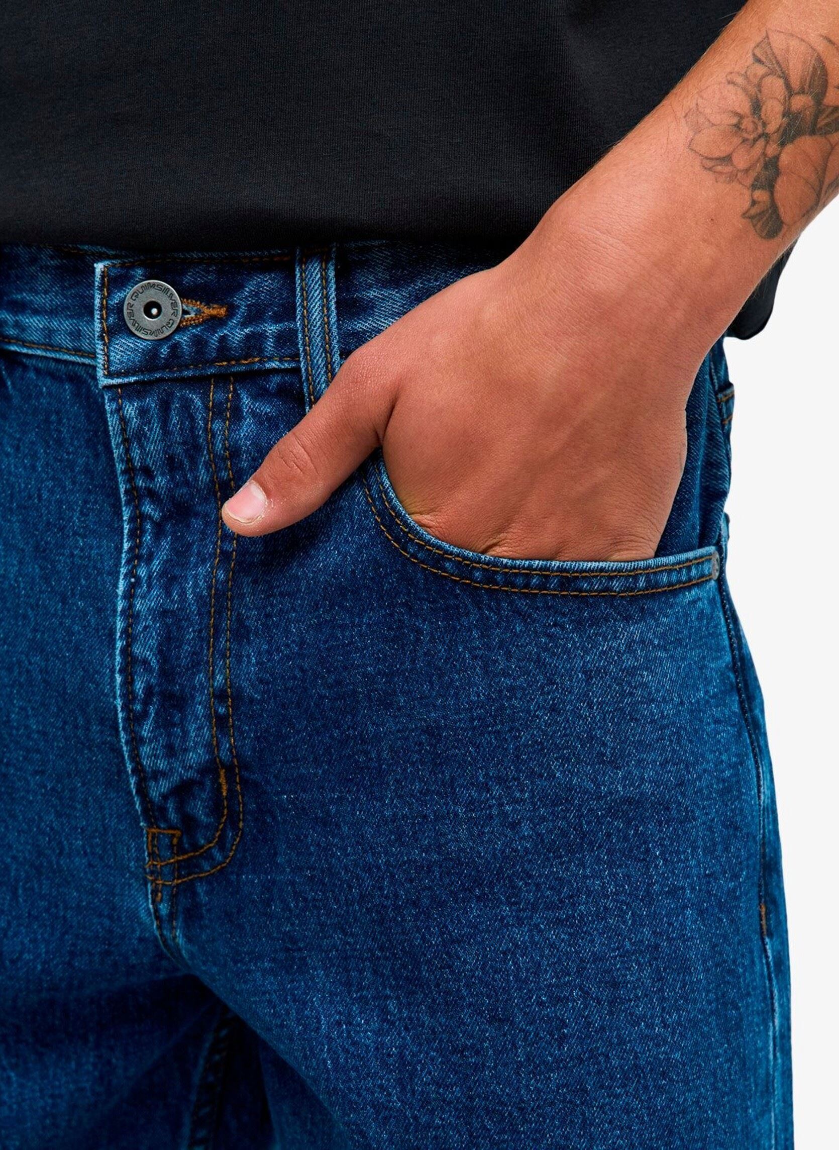 Jeans droit Quiksilver Straight Denim homme bleu Quiksilver Jeans droit Quiksilver Straight Denim homme bleu Stone Indigo